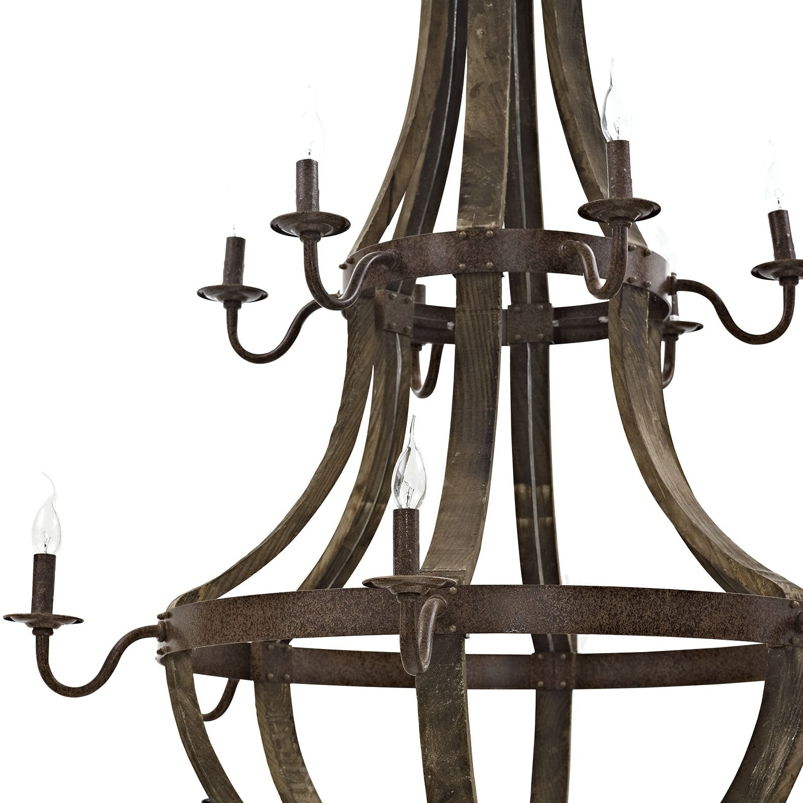 Modway EEI-2109-BRN Modway Trebuchet Chandelier, 37.5 x 37.5 x 132, Brown