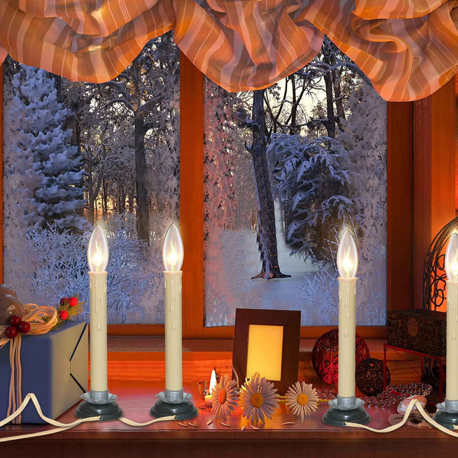 25 Pack Candelabra Replacement Bulb, C26 Clear Torpedo Tip Replacement Lights Bulbs, 7 Watt Incandescent Night Light For Indoor