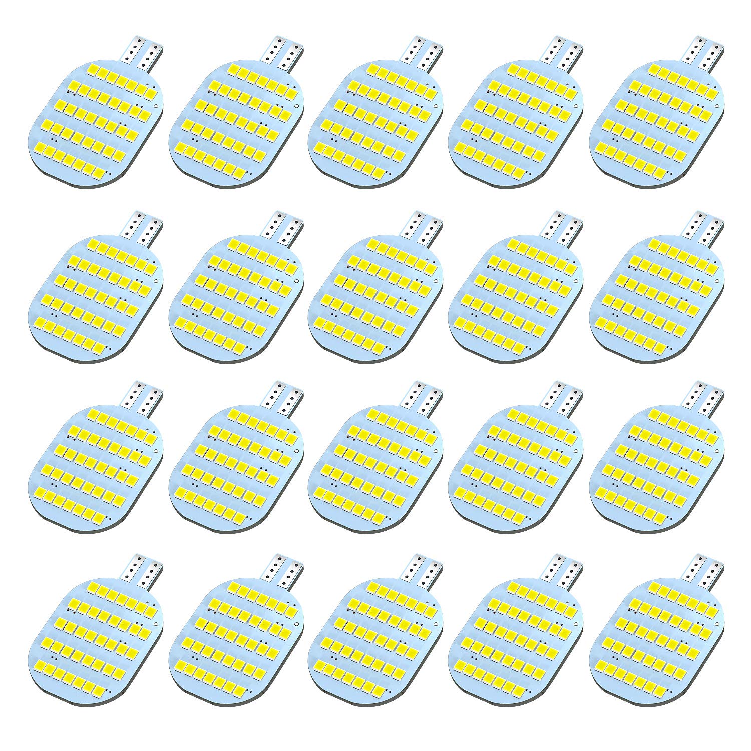 ACOHUIKE T10 LED Bulbs, Super Bright, Pack of 20, 12V for RV Ceiling Dome Light, White