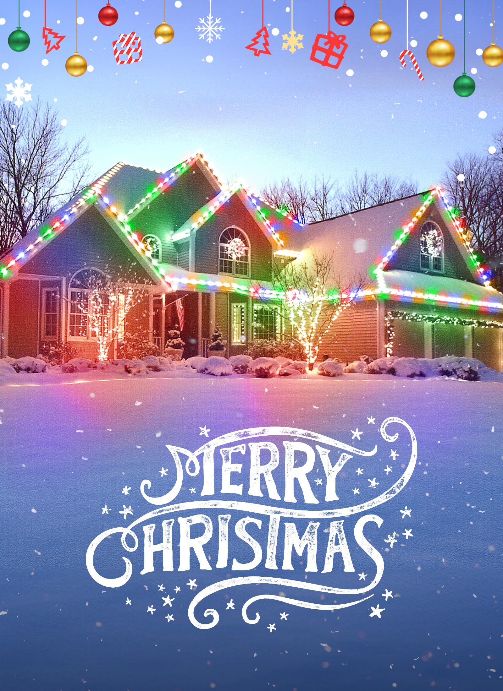 Minetom C9 Christmas String Lights, 100 Ft Multicolor Outdoor Christmas Lights, 100 Strawberry Led Bulbs, Connectable Ul Certifi