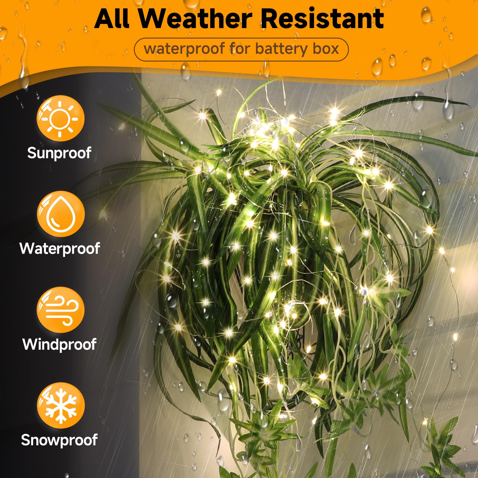Mlambert 8 Pack 40Ft Fairy Lights Battery Operated With Remote & Timer, Waterproof Dimmable Twinkle Light 8 Modes For Indoor Out