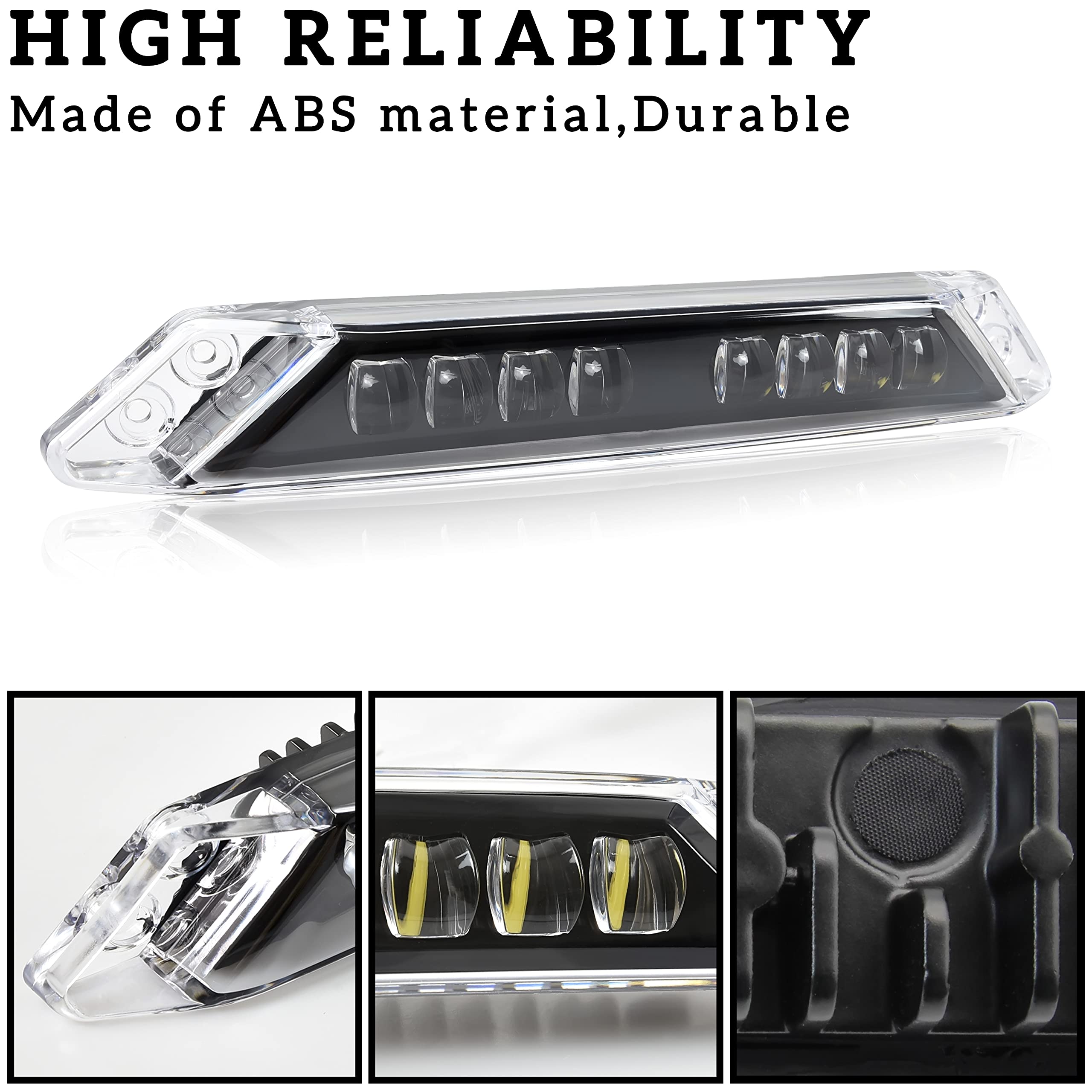 Sautvs Led Auxiliary Light Kit For Can-Am Spyder Rt, Front Led Extras Auxiliary Driving Light Daytime Running Light Drl For Can Am Spyder Rt 2020-2025 Accessories (1Pc, Replace #219400991)