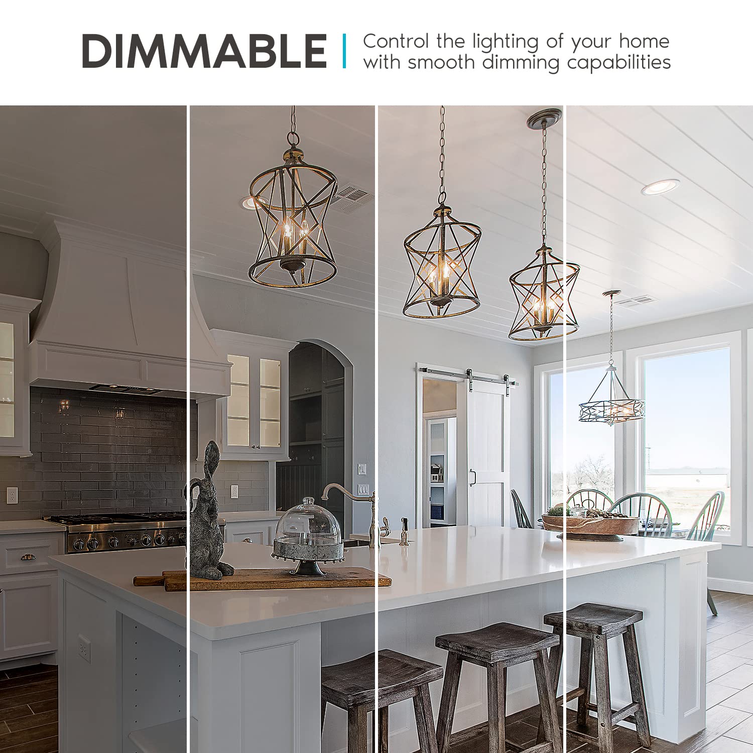 LUXRITE Vintage LED Candelabra Bulbs 5W 60W Equivalent 550 Lumens Dimmable E12 Base 3500K Natural White 12 Pack