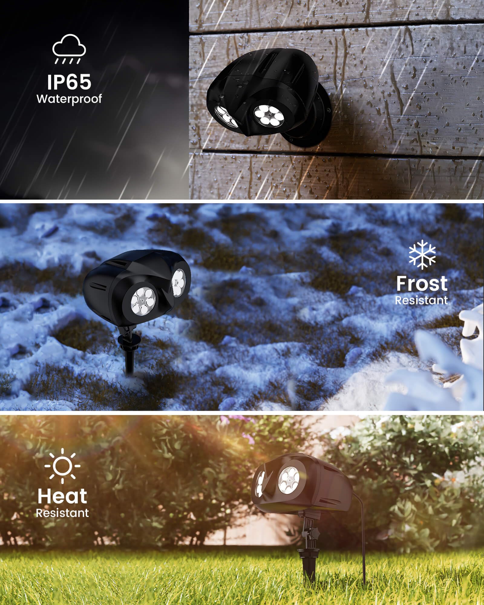 Snowflake Projector Lights Jackyled Dual-Head Christmas Snowflake Light Projector Hd Outdoor Indoor Festival Lighting Decoration