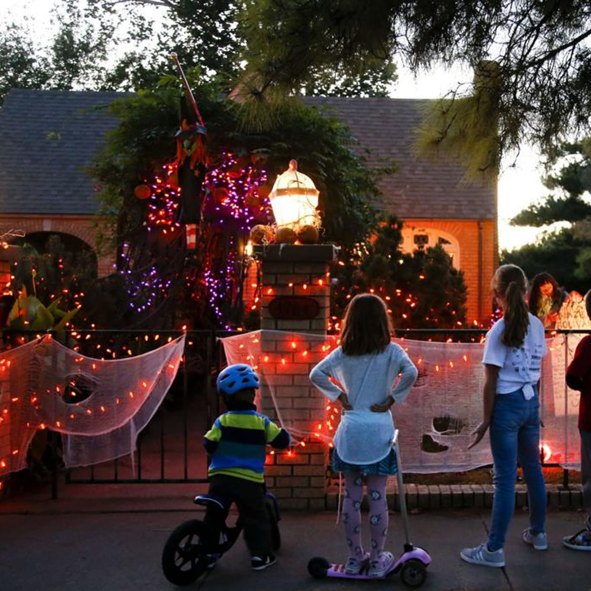 Dazzle Bright Fairy String Lights, 20FT 60 LED Copper Wire, Waterproof, Battery Operated, Purple and Orange