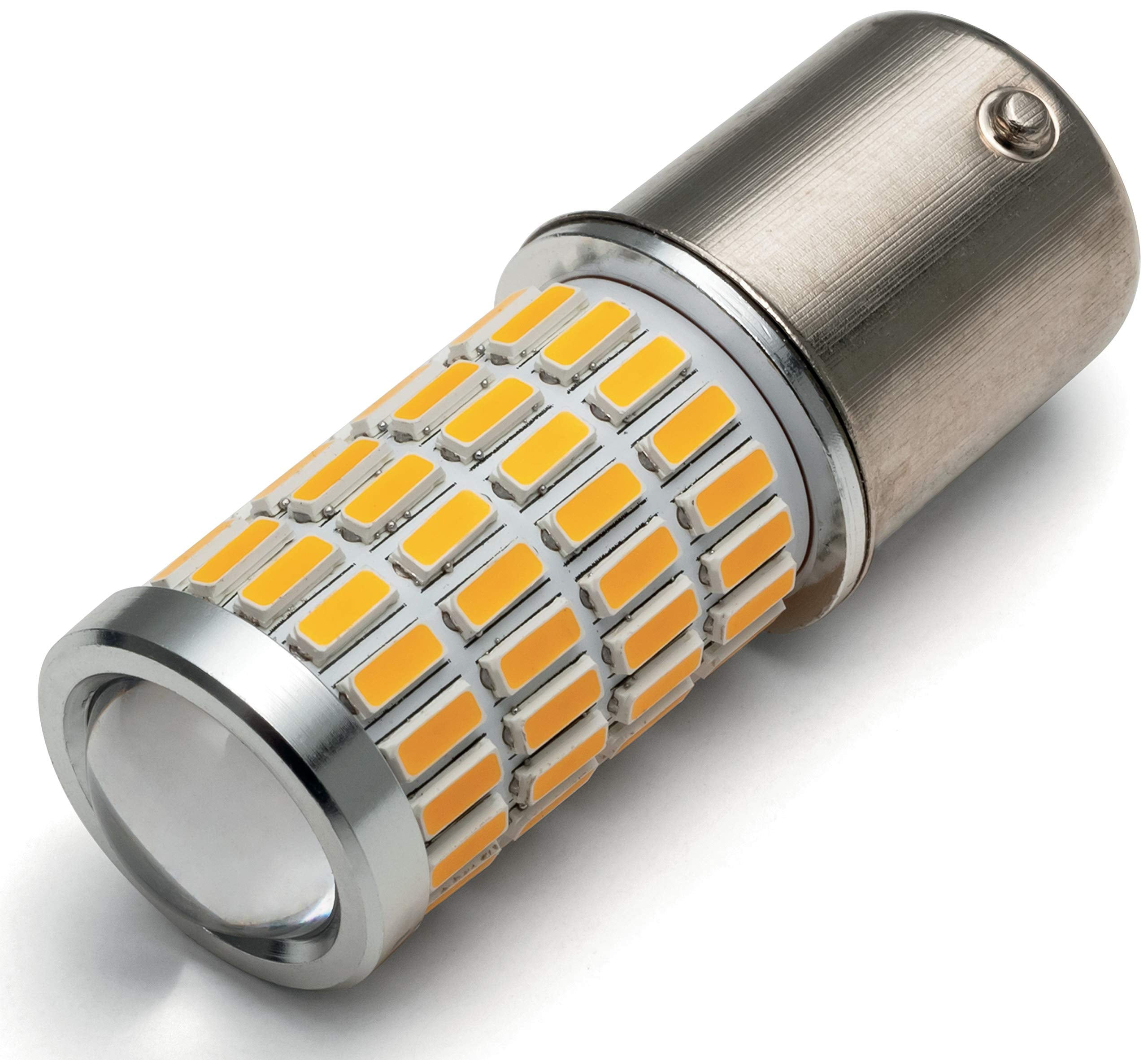 Kuryakyn 2872 Motorcycle Lighting: Replacement High-Intensity Led Light Bulb For Type 1156 Single-Circuit Applications, Amber, P