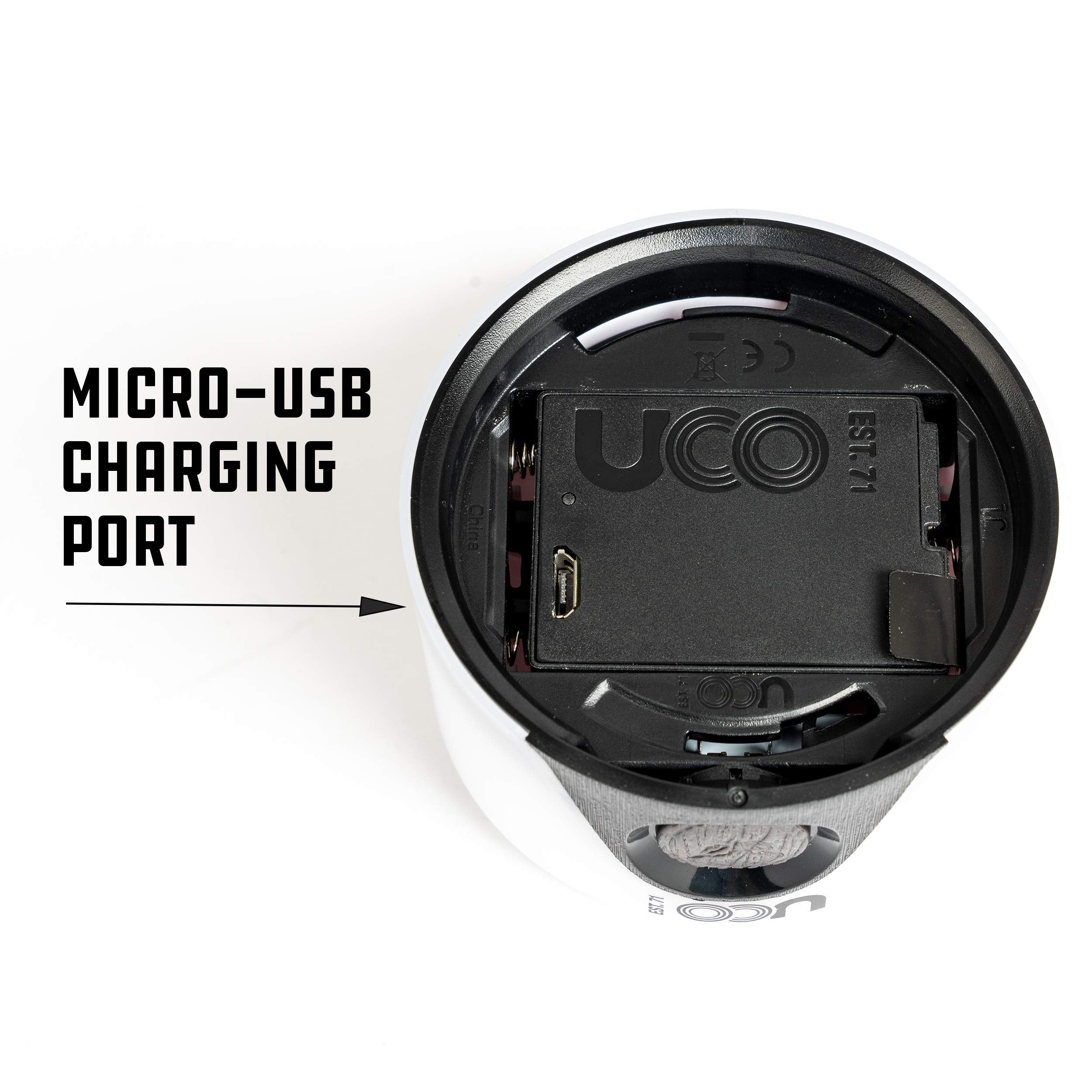 UCO Rechargeable LED Lantern - 100 Lumen Mini, Blue, Model 27019 with Li-Ion Battery Pack and Lanyard