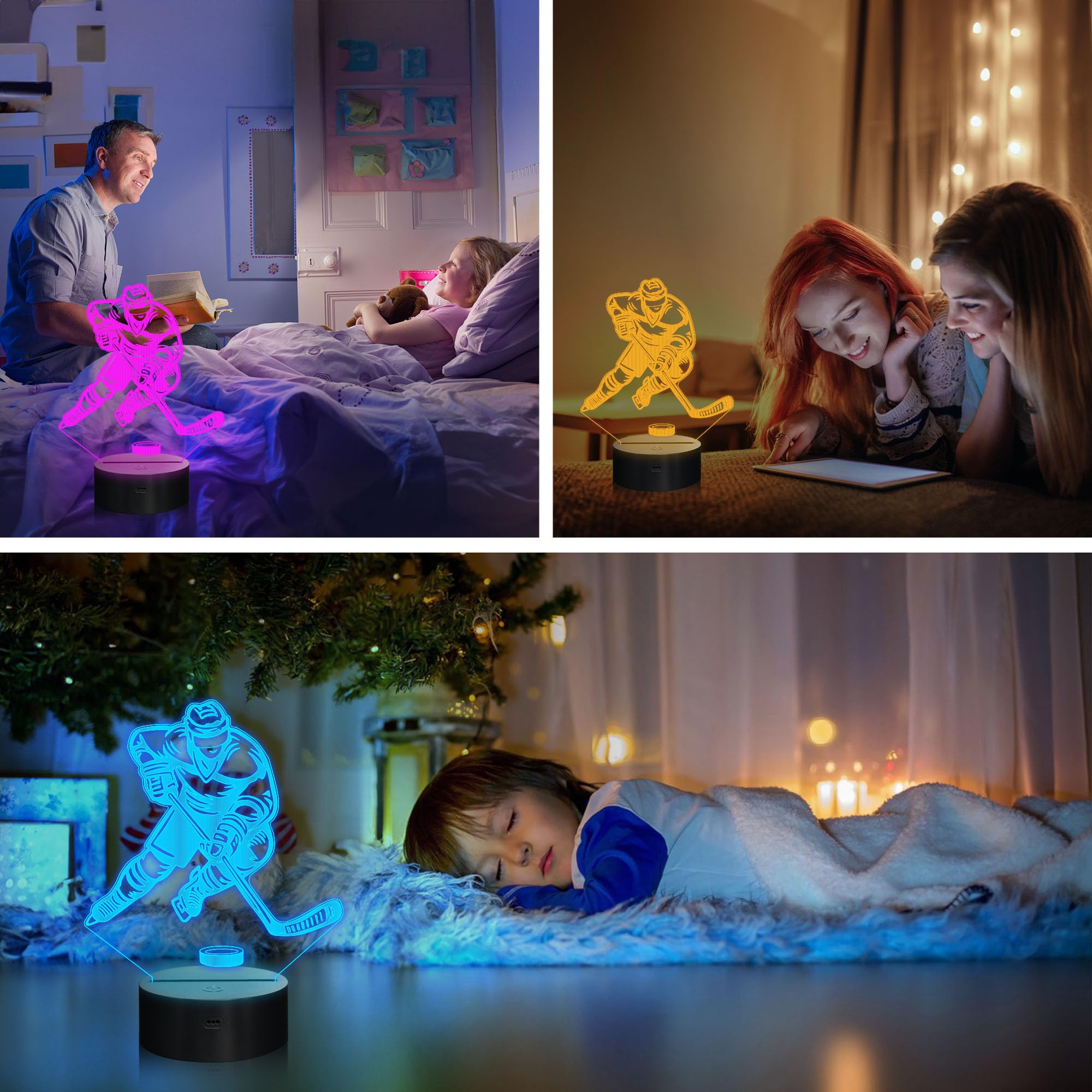 Monster Trucks Night Light for Boys Gifts, Monster Truck 3D Illlsuion Lamp for Kids Bedroom Decor, Car Shape Lamp 16 Colors Chan