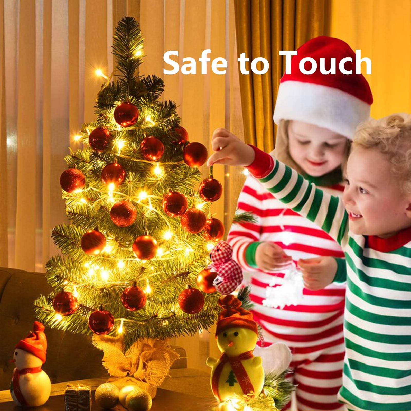 Christmas Lights Indoor Outdoor  Clear Wire 66Ft 200 Led String Lights For Bedroom  13 Modes Twinkle Fairy String Lights For Xmas Tree Wedding Party Bedroom Garden Decorations (Warm White)