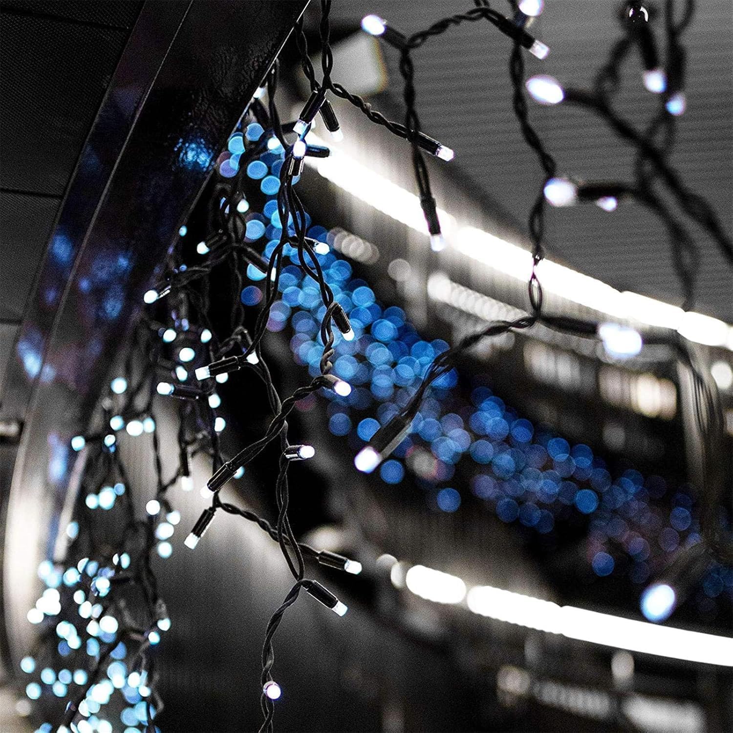 Albelt 6 Pack Solar Christmas Lights, 285 FT, 720 LED, Cool White, Waterproof, 8 Modes, Model SSLGW