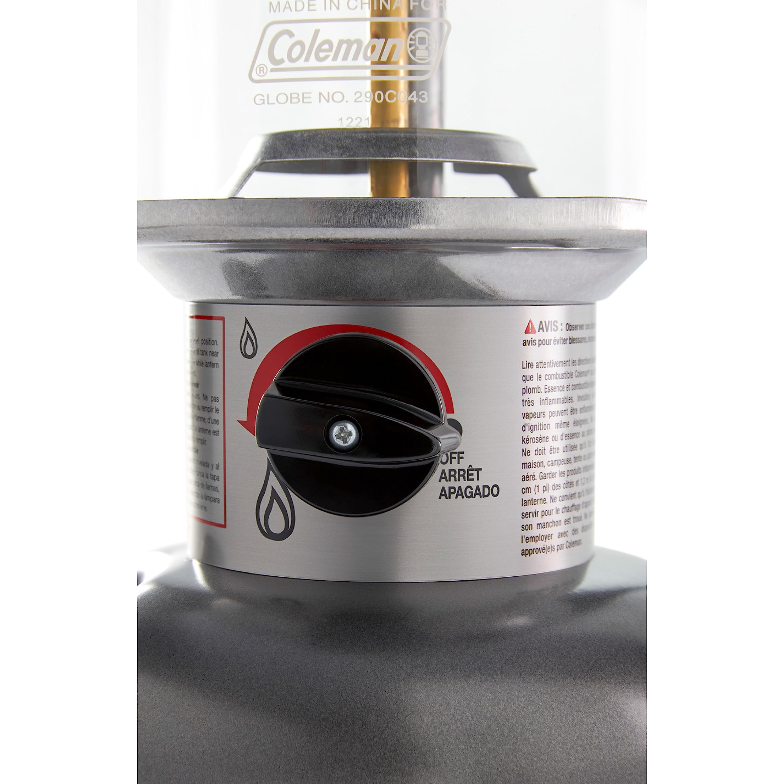 Coleman Powerhouse Dual Fuel Lantern Shines Up To 800 Lumens  2-Mantle Lantern Uses Coleman Liquid Fuel Or Gasoline With Adjustable Brightness  Carry Handle  Mantles  & Funnel Included