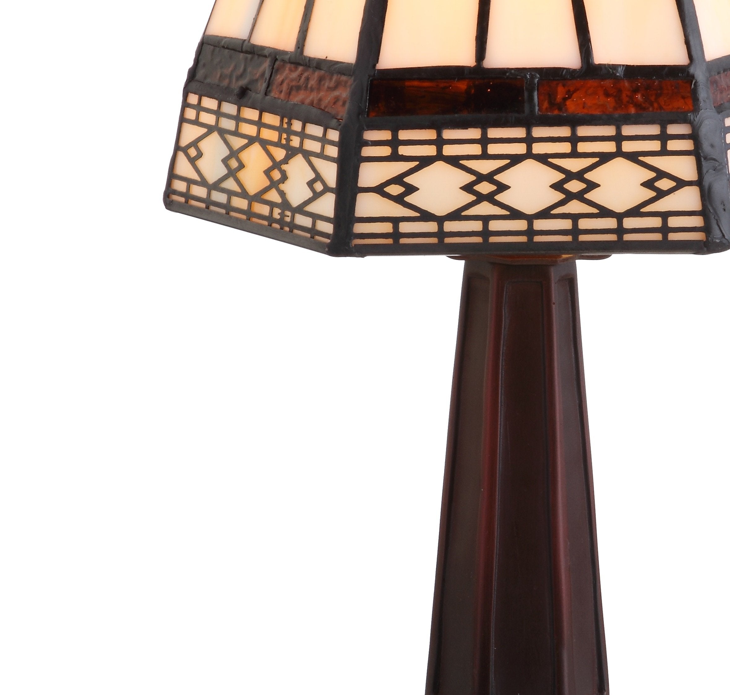 Jonathan Y Jyl8016B Carter Tiffany-Style 12'' Led Table Lamp, Red/Yellow For Bedroom, Living Room, Kitchen, Home Office, Kids Ro