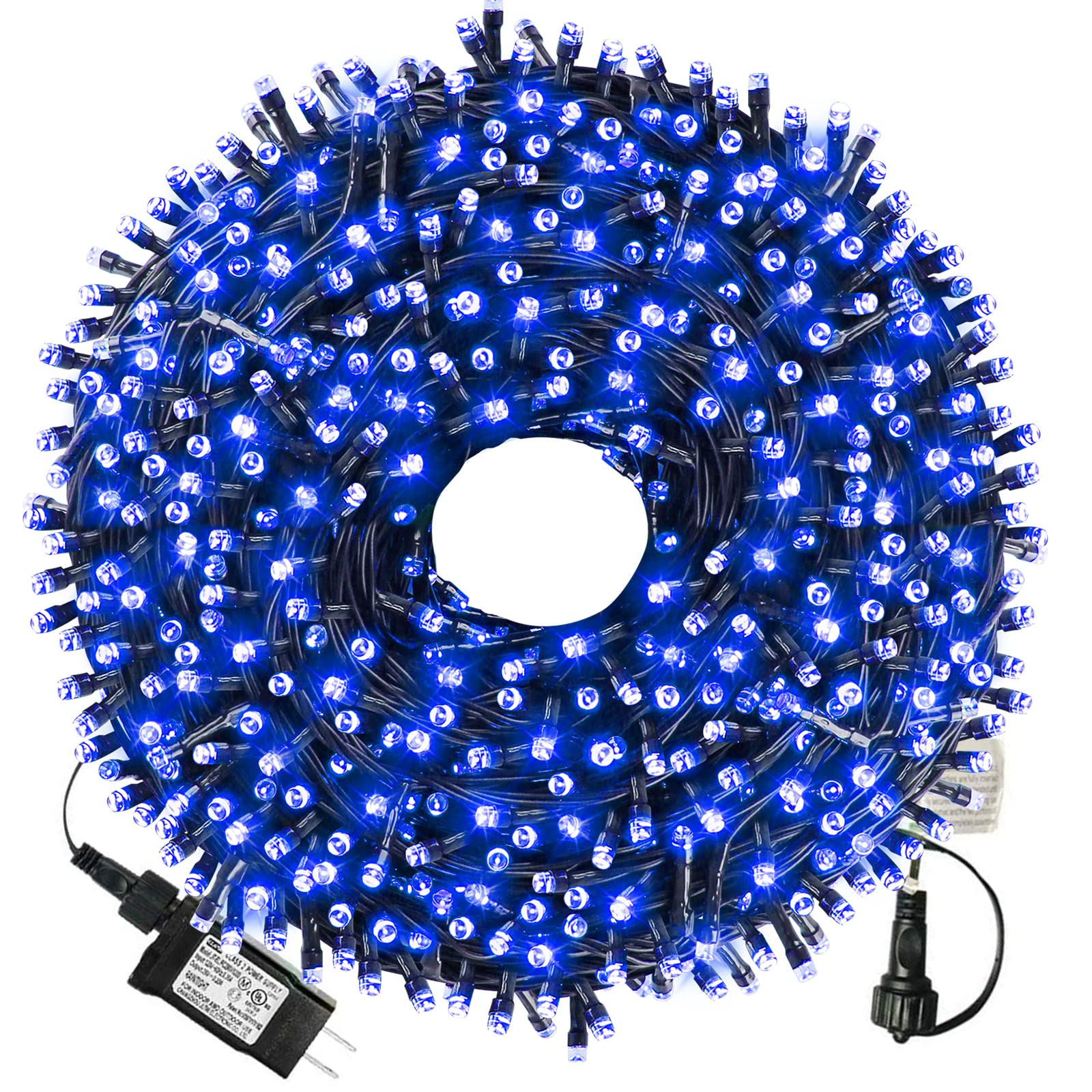 Xtf2015 105Ft 300 Led Christmas String Lights, Blue, Ul Certified, 8 Modes, Indoor/Outdoor, Model Ql300Ae