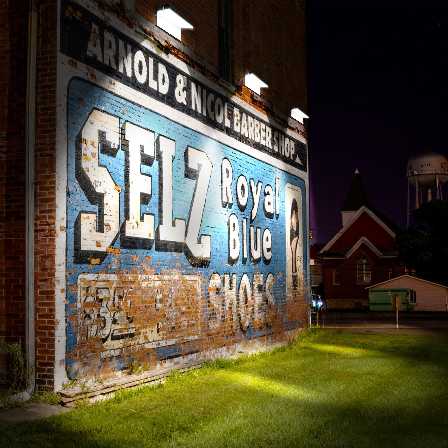 Biritalo Modern Sleek Led Flood Light 120W  360 Rotatable Outdoor Security Areas Lighting  14200Lm 5000K Waterproof Wall Pack For Yard Building Driveway Car Lot (4Pack)