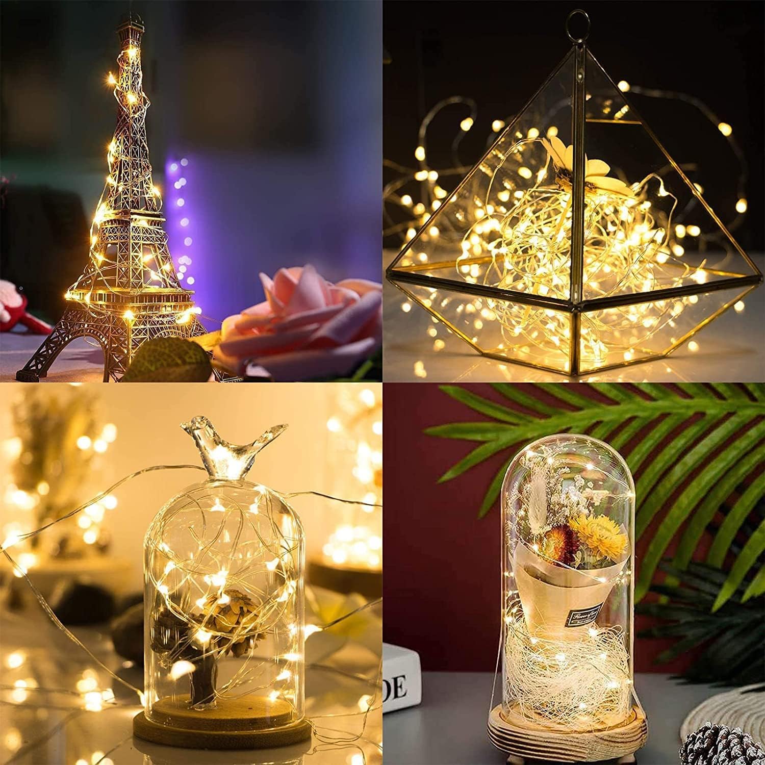 Niumowa LED Fairy Lights - 20 Warm White LEDs, 2M Battery Operated Mini Fairy Lights for Decorations, Model CR3200
