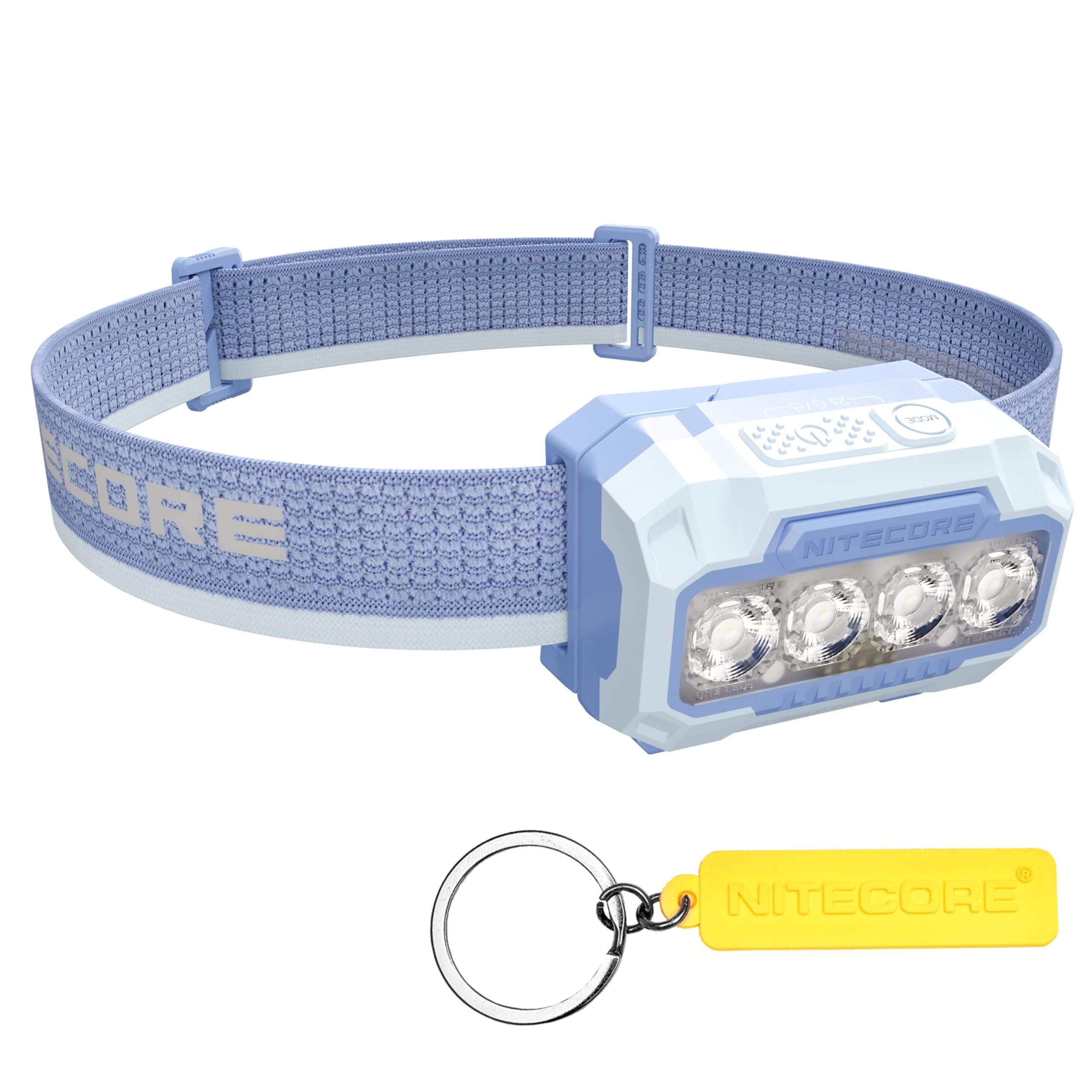 Nitecore Ha23 Uhe 600 Lumen Mct Outdoor Headlamp Multiple Color Temperatures Lightweight Aaa Headlight Tag (Blue)