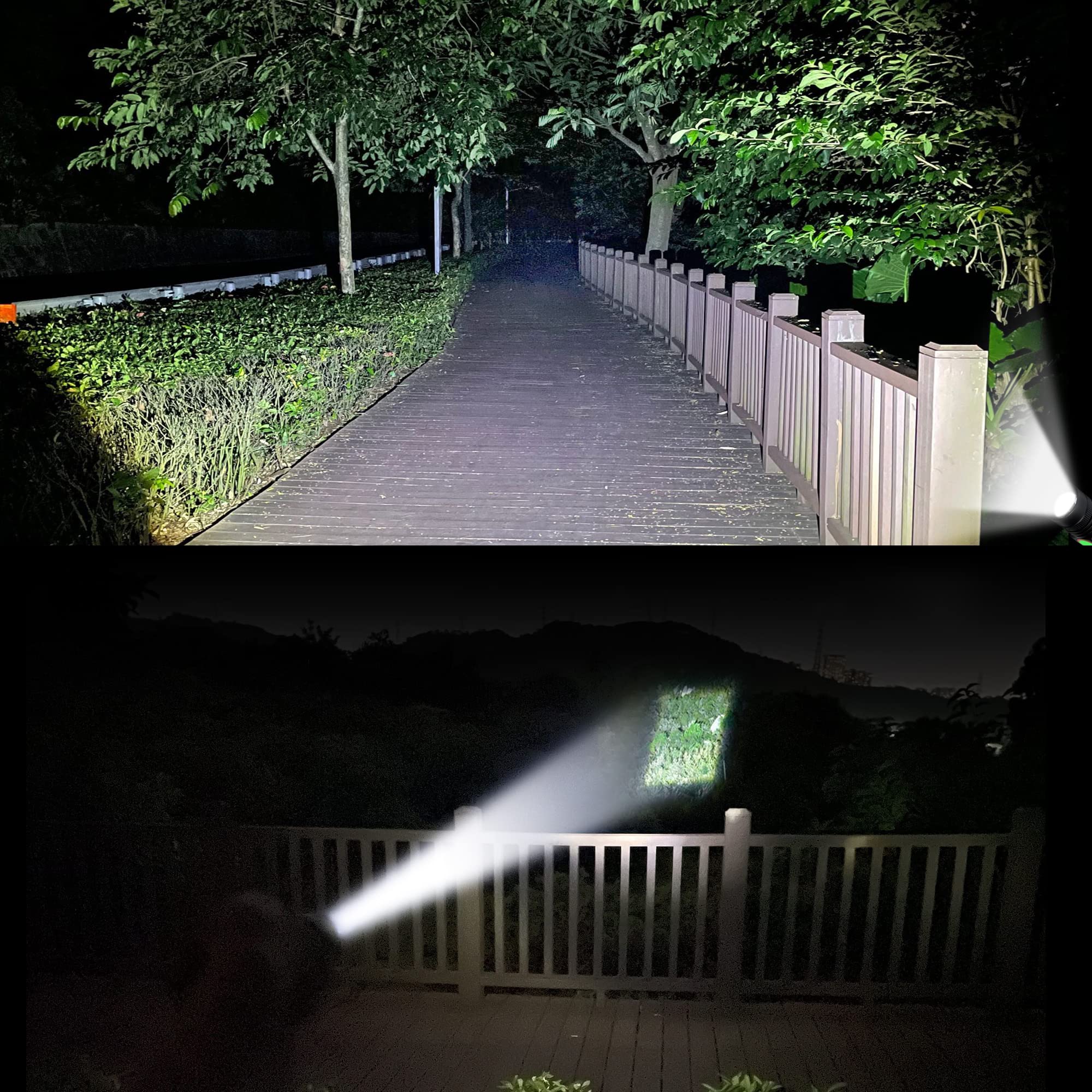 DARKBEAM LED Flashlights Rechargeable USB 2000 Lumens, Compact Pocket Size, Water Resistant, 2 Pack, A300 White Light