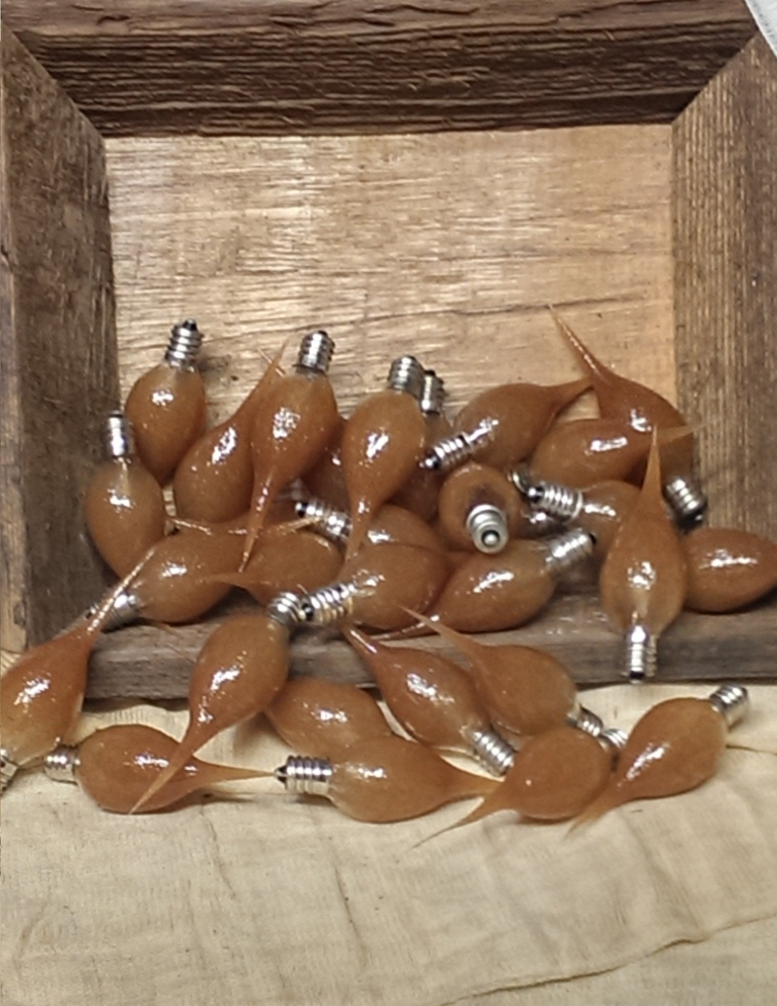 On The Bright Side 5W Silicone Dipped Light Bulb Pack of 6 - Rustic Brown