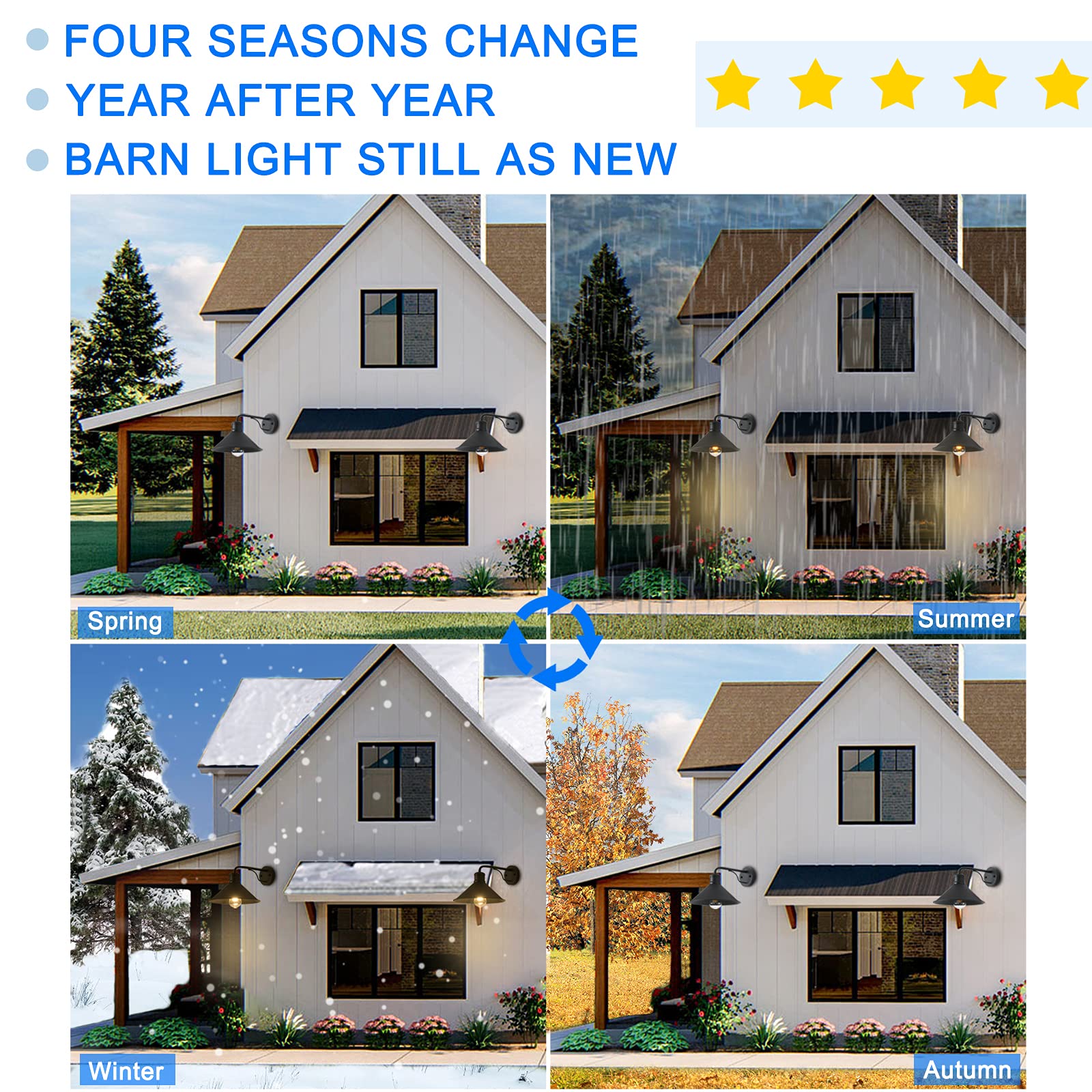Victogate 3 Pack Outdoor Wall Lights Wall Mount For House Front Porch Wall Light Fixtures Matte Black Farmhouse Wall Sconce, Cla