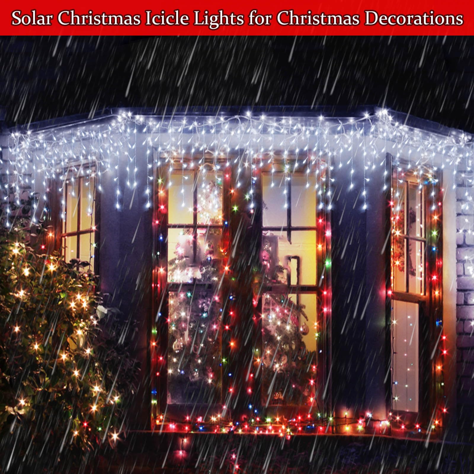 Janchs 304 Led Waterproof Outdoor String Lights - 8 Modes, Cool White For Christmas & Events