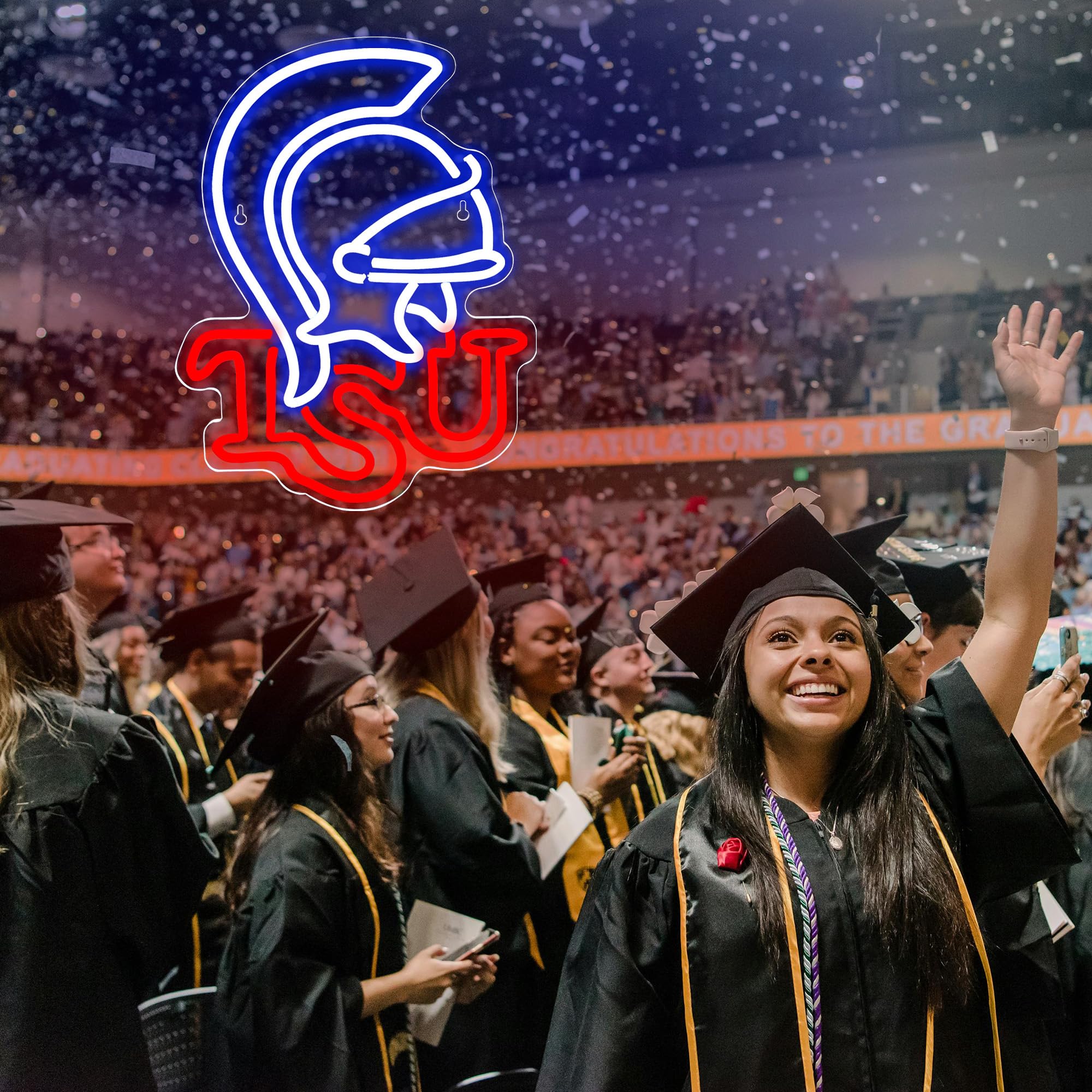 University Neon Sign for Wall Decor University Football Team Neon Light College Team Logo LED Sign for Man Cave Dormitory Bar Cl