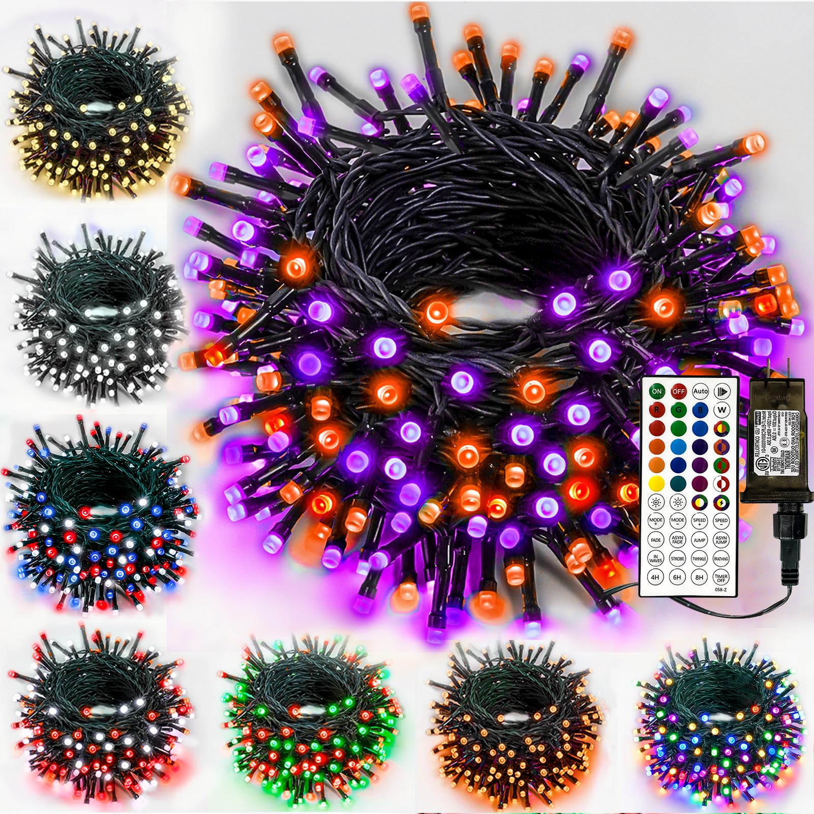 Albelt Smart Color Changing 66Ft 200 Led String Lights With Remote & Timer For Indoor Outdoor Use