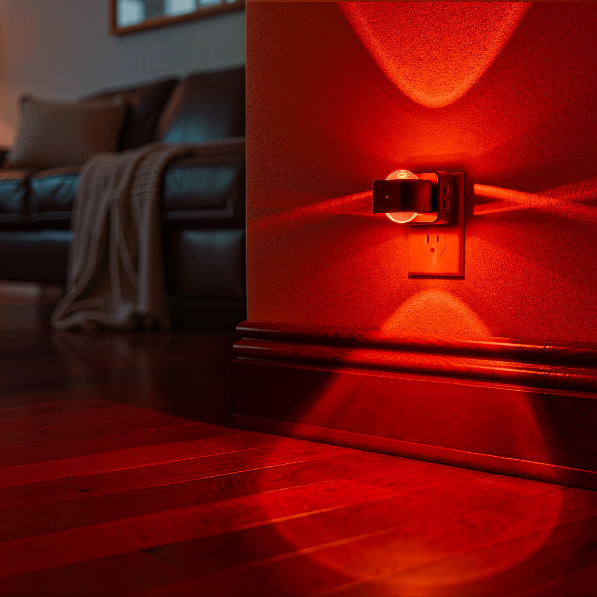 Briignite Night Light Projector  Rgb Color Changing Night Light For Kids  180?Rotating Night Lights Plug Into Wall  Dusk To Dawn Sensor  Rgb Ambient Lighting For Gaming Room Bathroom Gifts  2 Pack