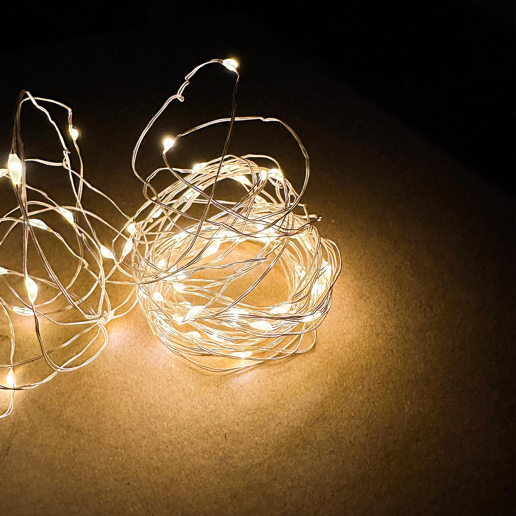 Qunlight Waterproof Fairy String Lights - Warm White Copper Wire Twinkle Lights For Mason Jars, Indoor/Outdoor Decorations