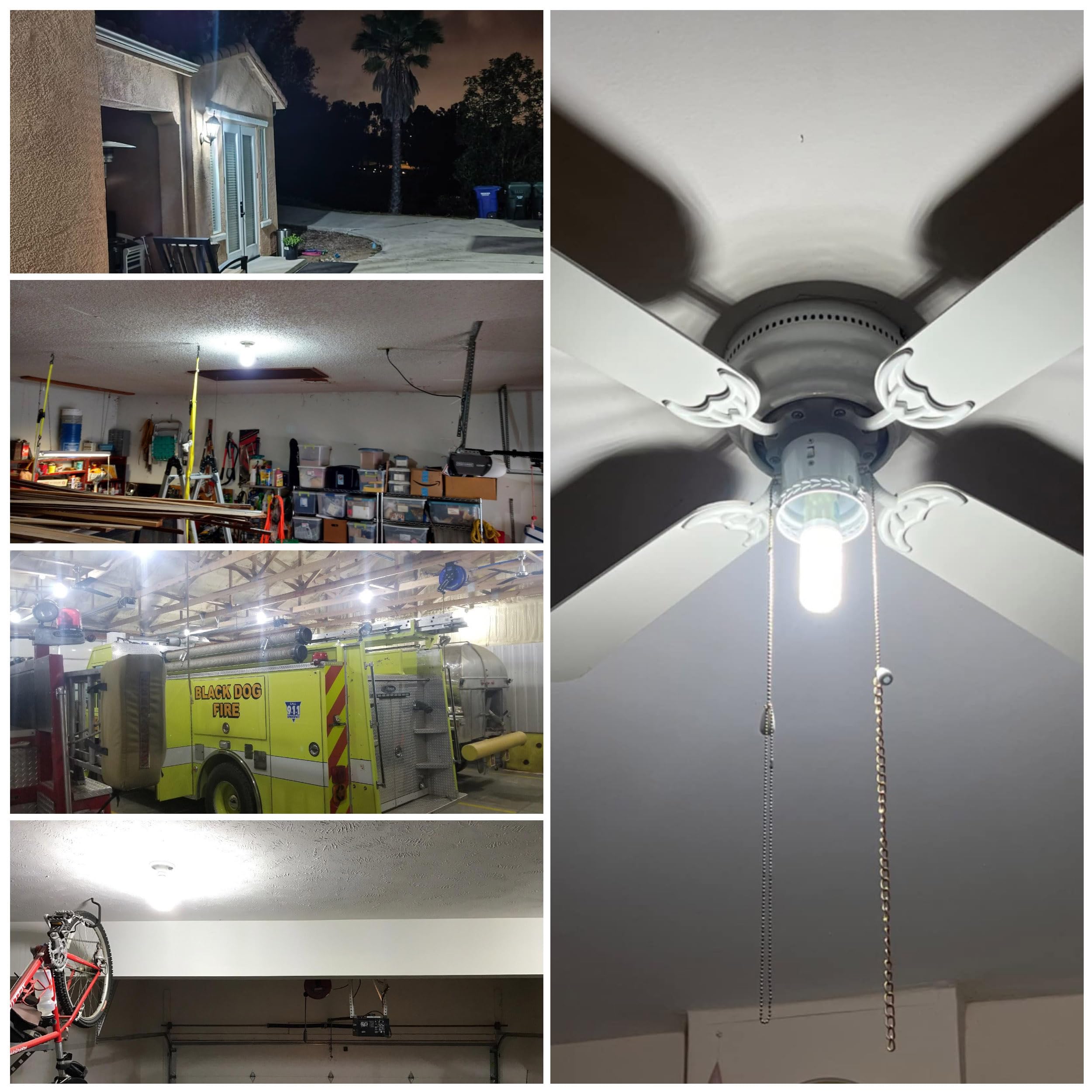 Big 1.57X 4.92Inch  E26 Led Corn Light Bulb 150W Equivalent 2200 Lm 6000K Cool Daylight Bright 15W E27 Medium Base Non-Dimmable Candelabra Ceiling Fan Corn Lighting For Home Garage Warehouse 5Pack