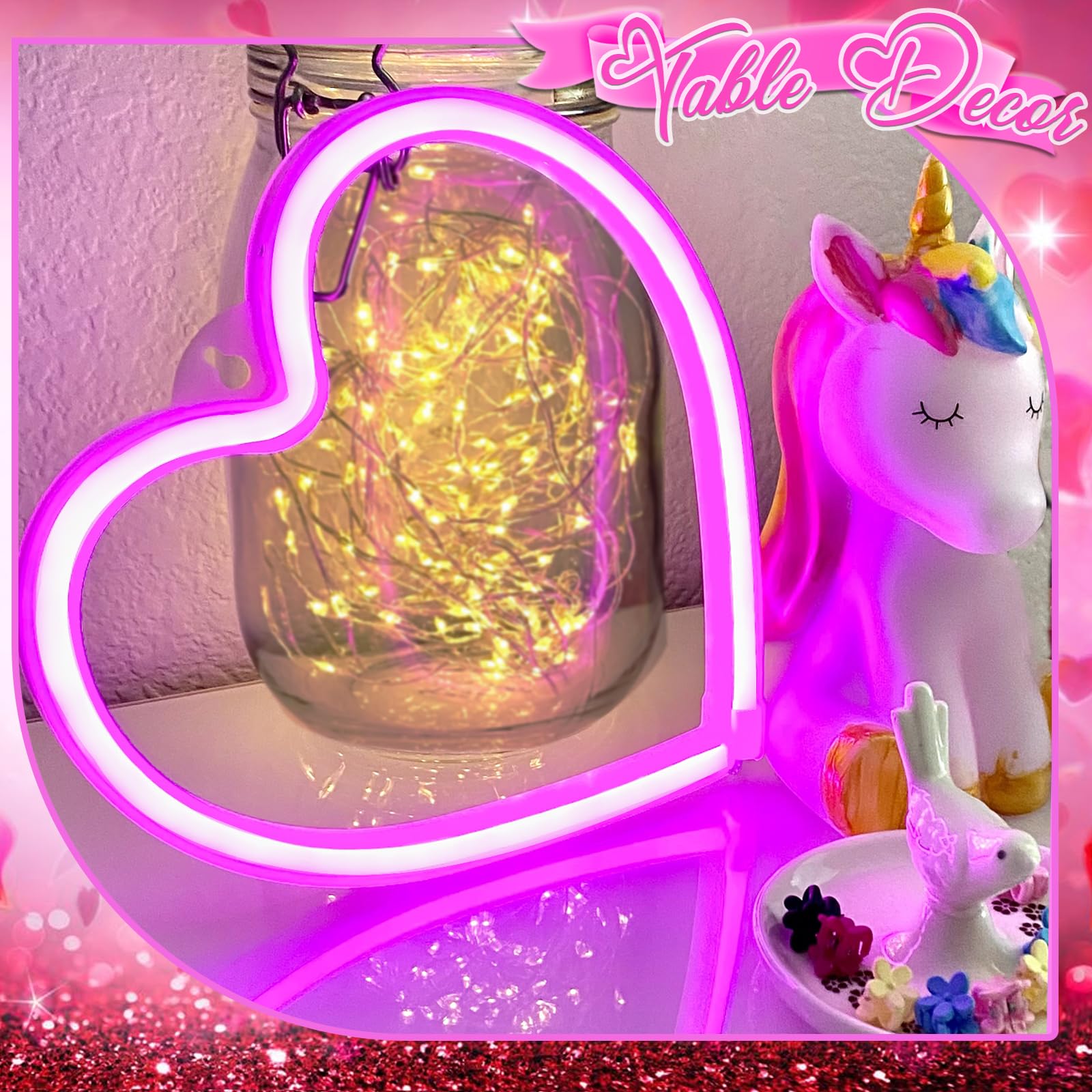 Narasios Easter Basket Stuffer for Teens Adults Pink Room Decor Neon Sign Valentines Day Decorations Gifts for Her Women Girlfri