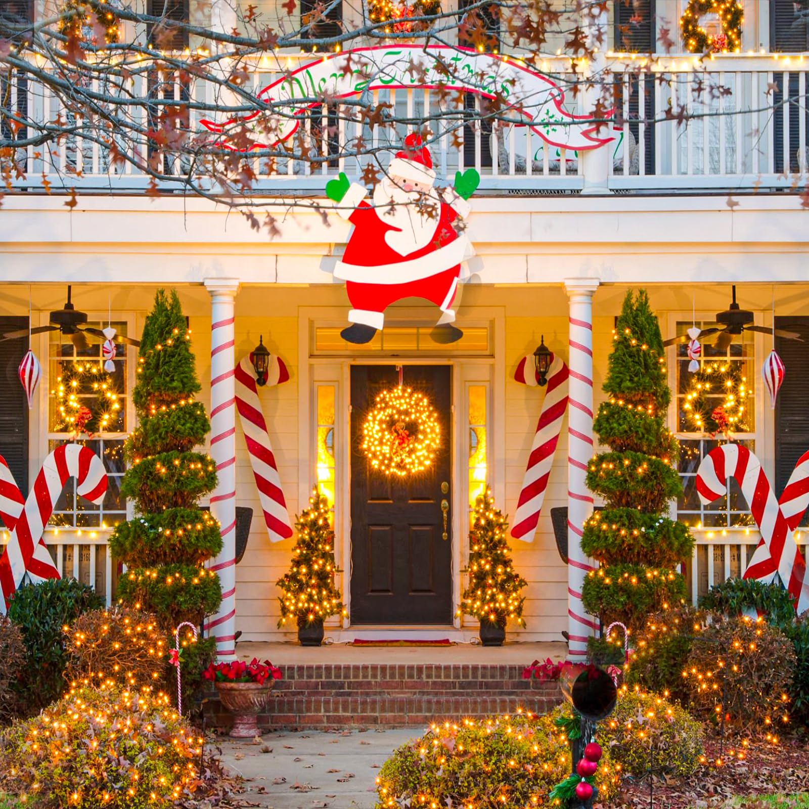 Nielfoi 328Ft 1000 Led Christmas Lights  Plug In Warm White Christmas Tree Lights Outdoor With Timer And 8 Modes  Green Wire Waterproof String Lights For Indoor Yard Patio Xmas Holiday Decorations