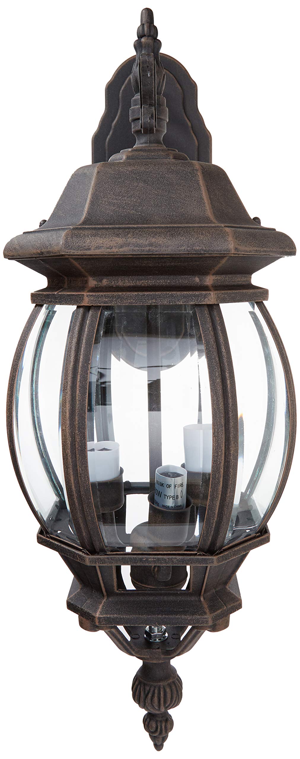 Artcraft Lighting Classico Medium European Style Outdoor Wall Mount, Rust