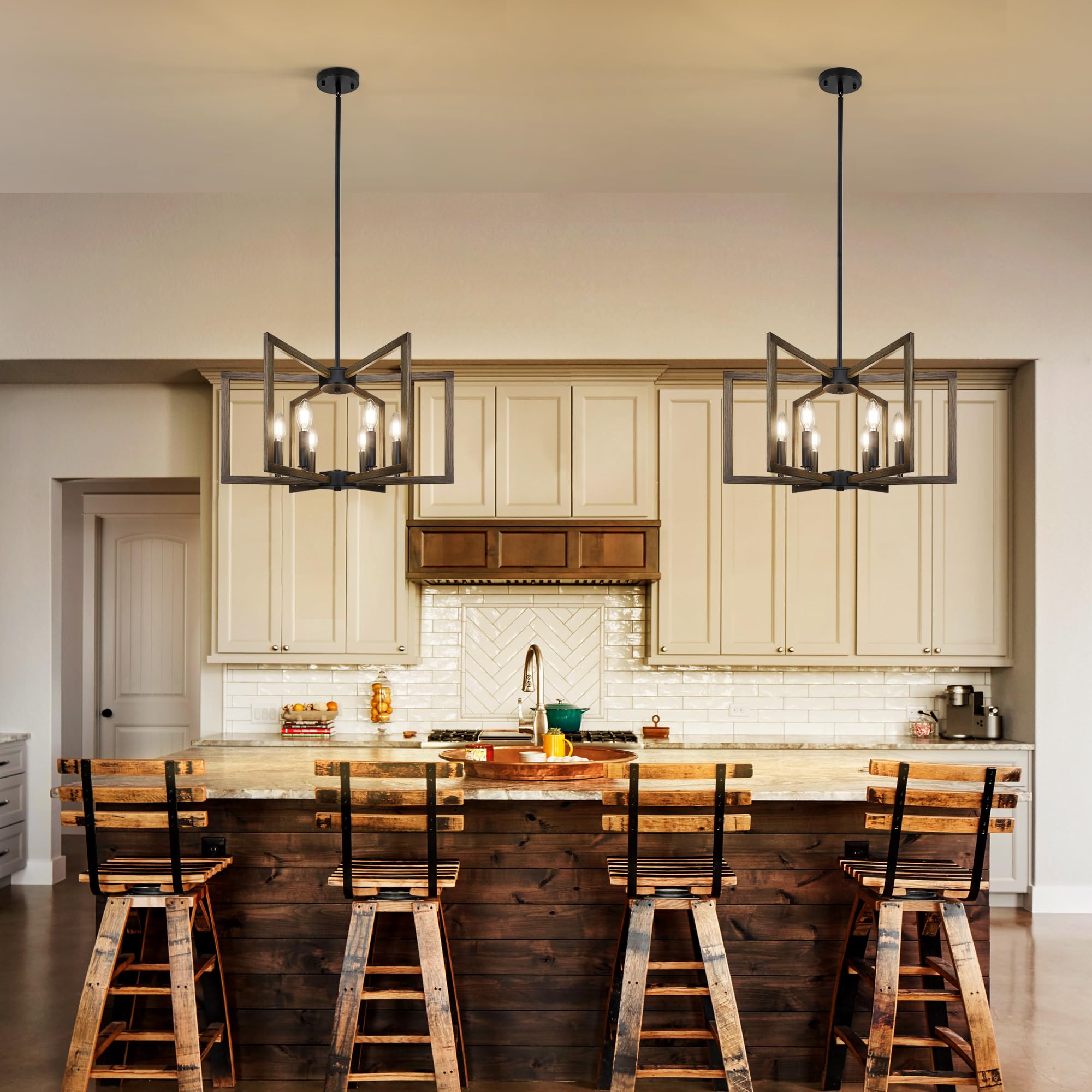 6-Light Kitchen Island Pendant Lights