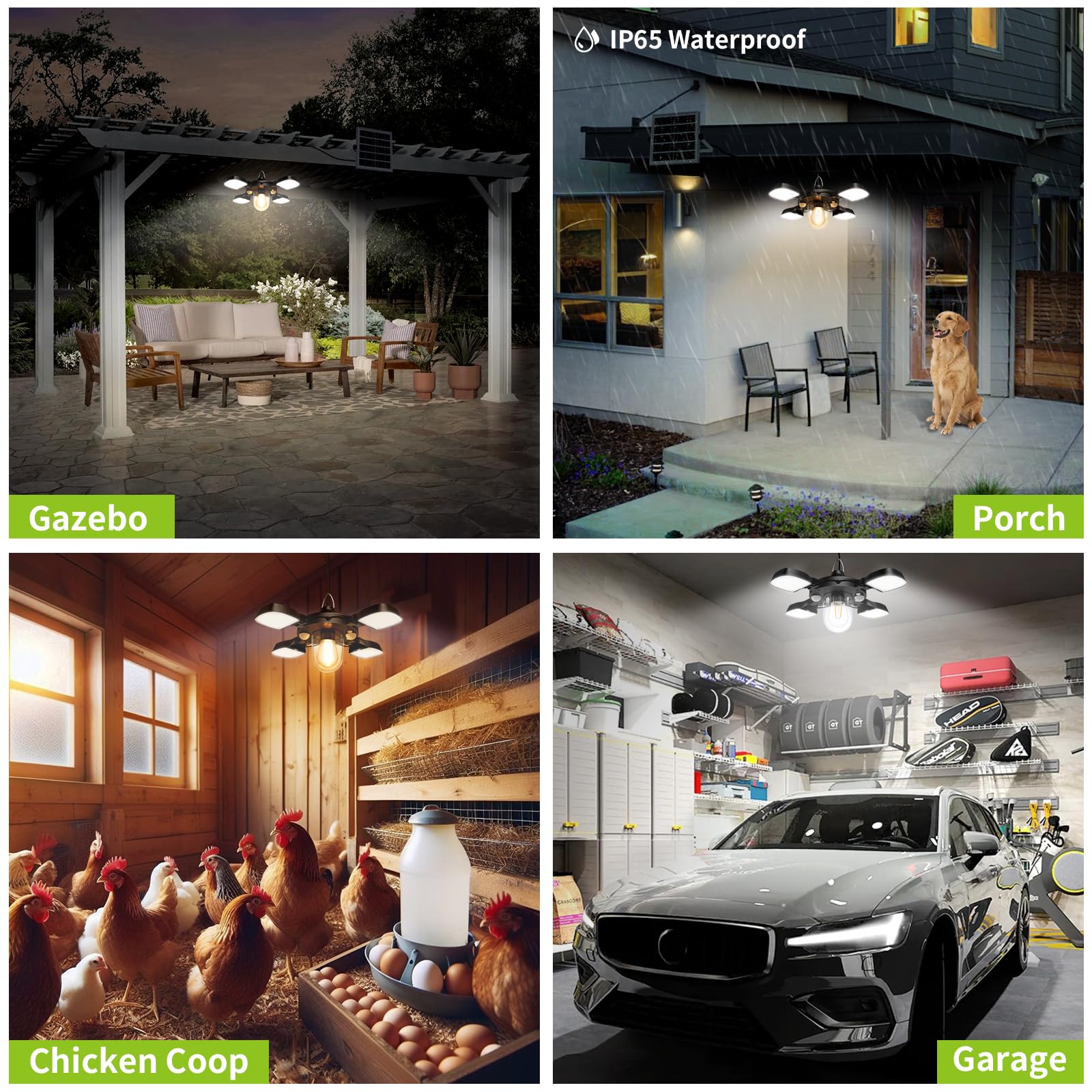 Solar Shed Light For Outdoor And Indoor With Motion Sensor,Upgrade 192Led 1200Lm Waterproof Pendant Light Solar Powered With Rem