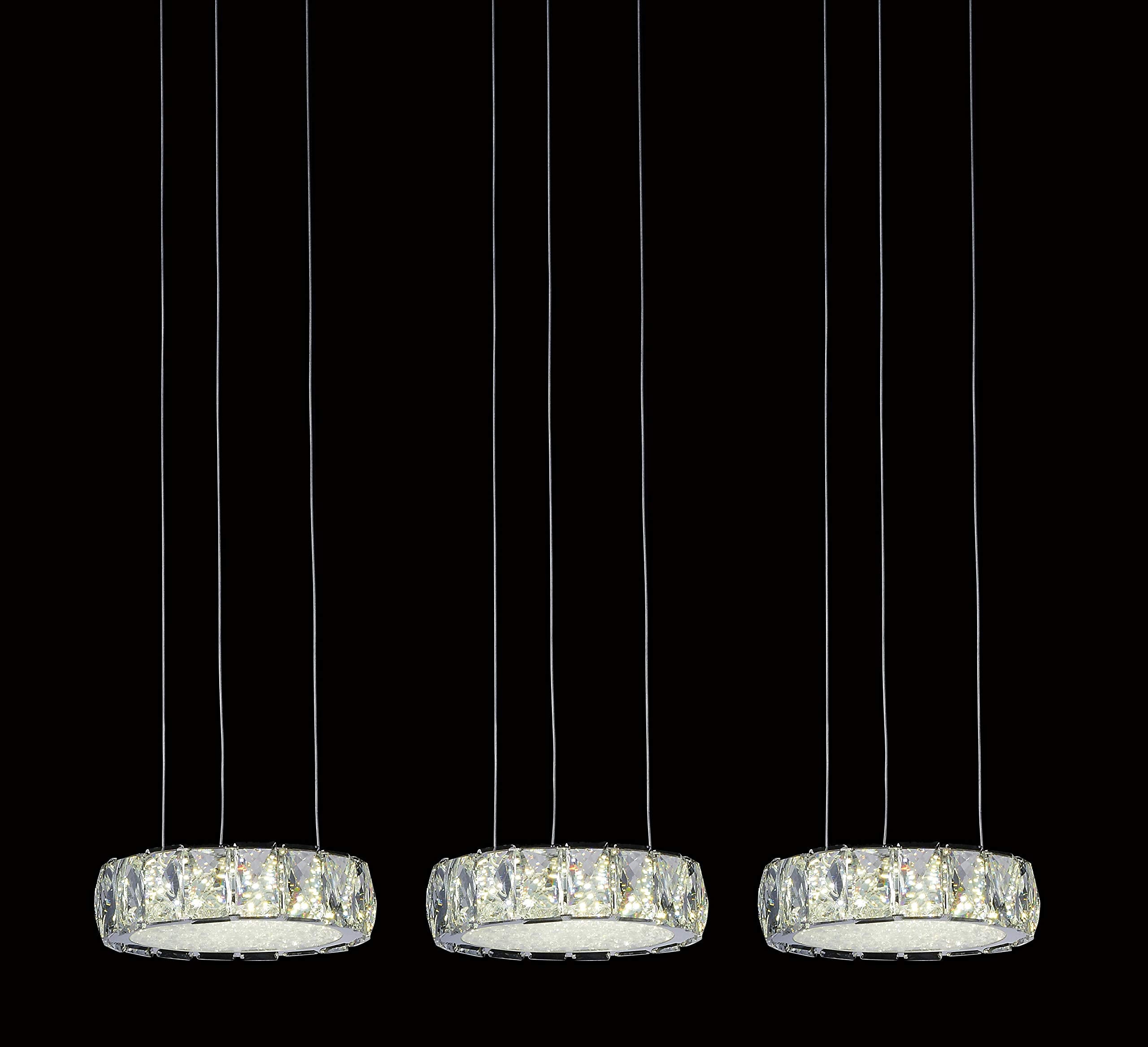 CWI Lighting Milan 31 Transitional Metal LED Multi Light Pendant in Chrome