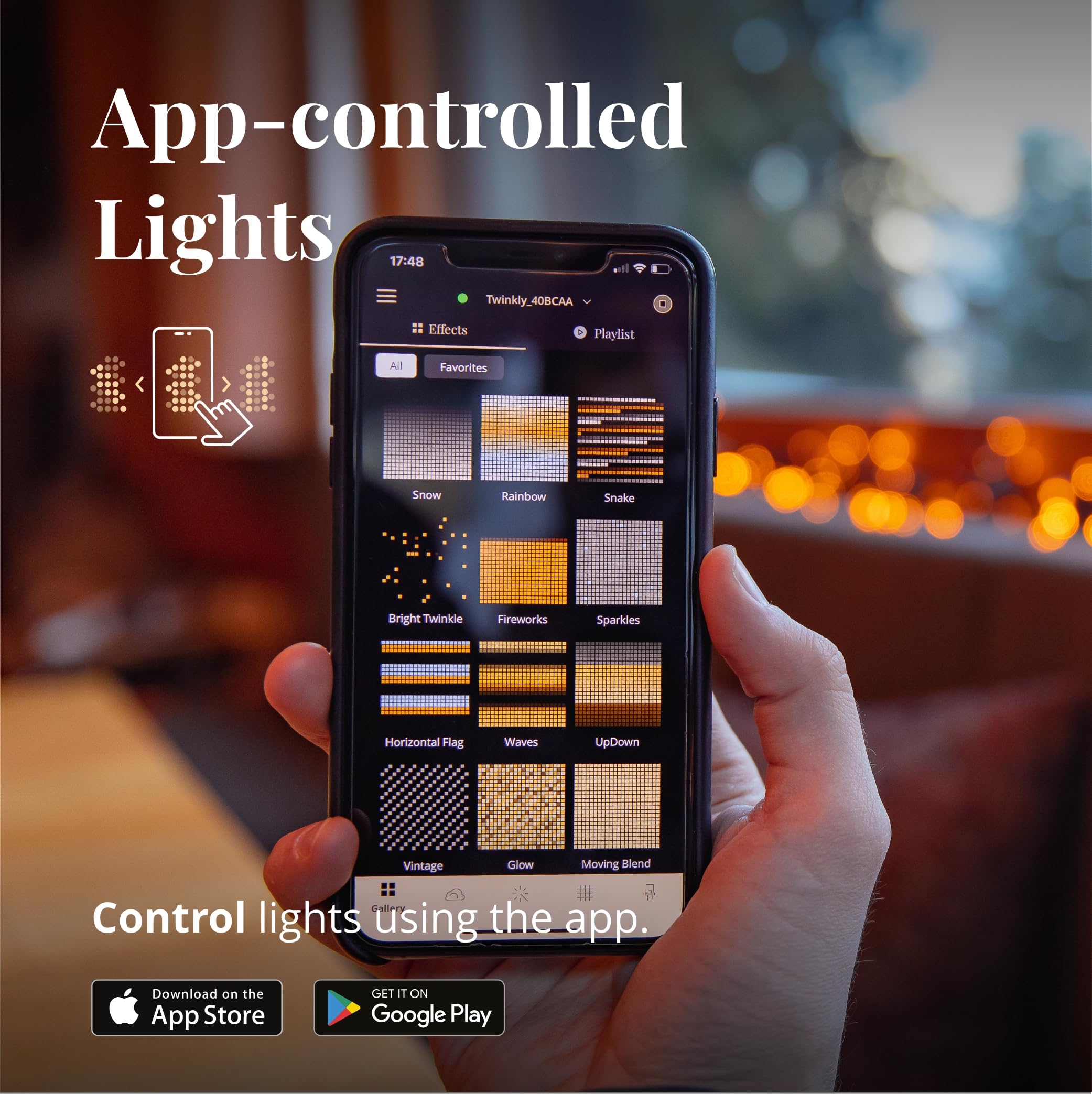 Twinkly Icicle 190 Led White, Outdoor And Indoor Led Cascade Lights, Smart Warm And Cool White Led Lights, Compatible With Alexa