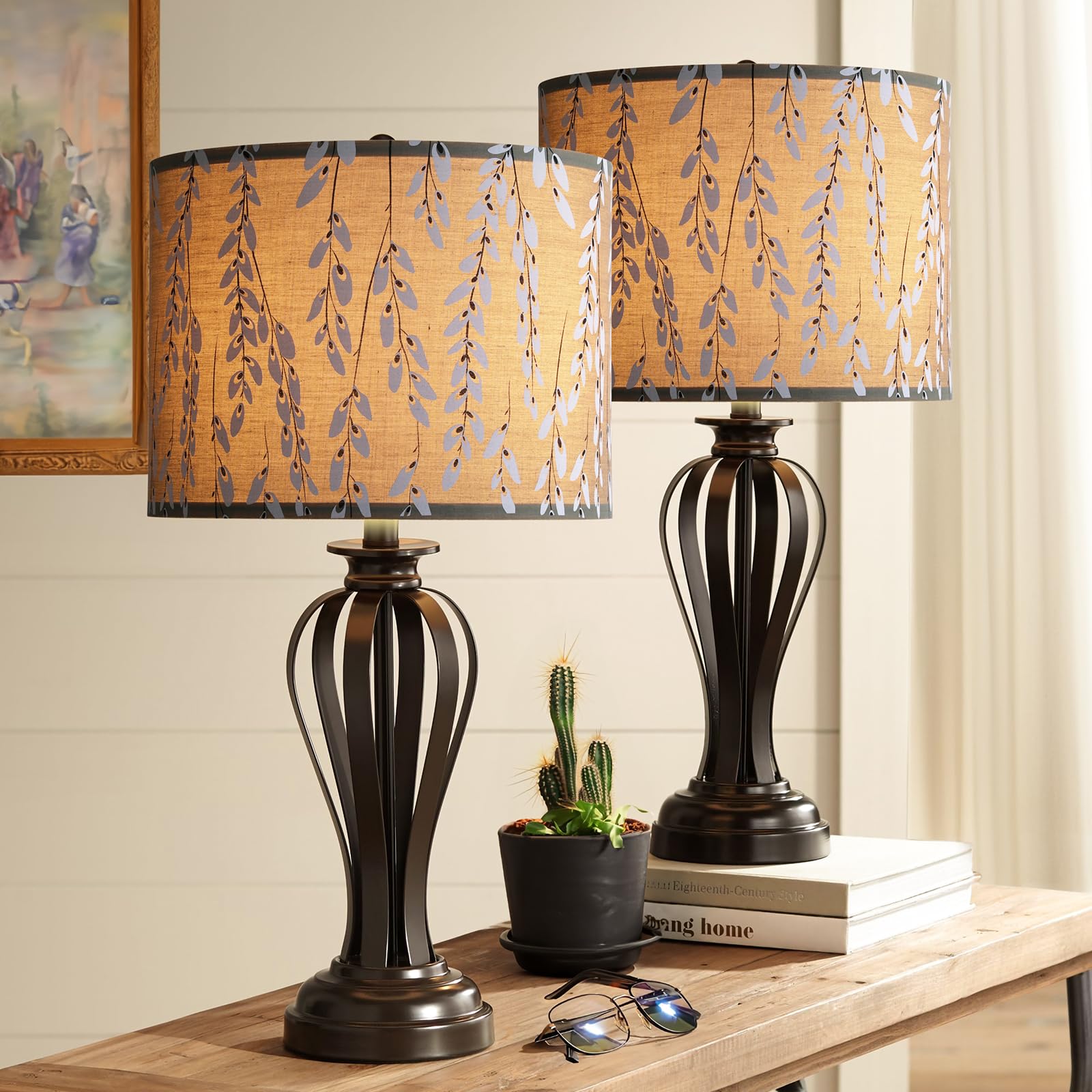 Lamp Shades Set Of 2, Drum Lampshades, Lampshade 10 Inches Height, Lampshades For Table Lamp, Floor Lamp, Pendant Light, Lamp Sh