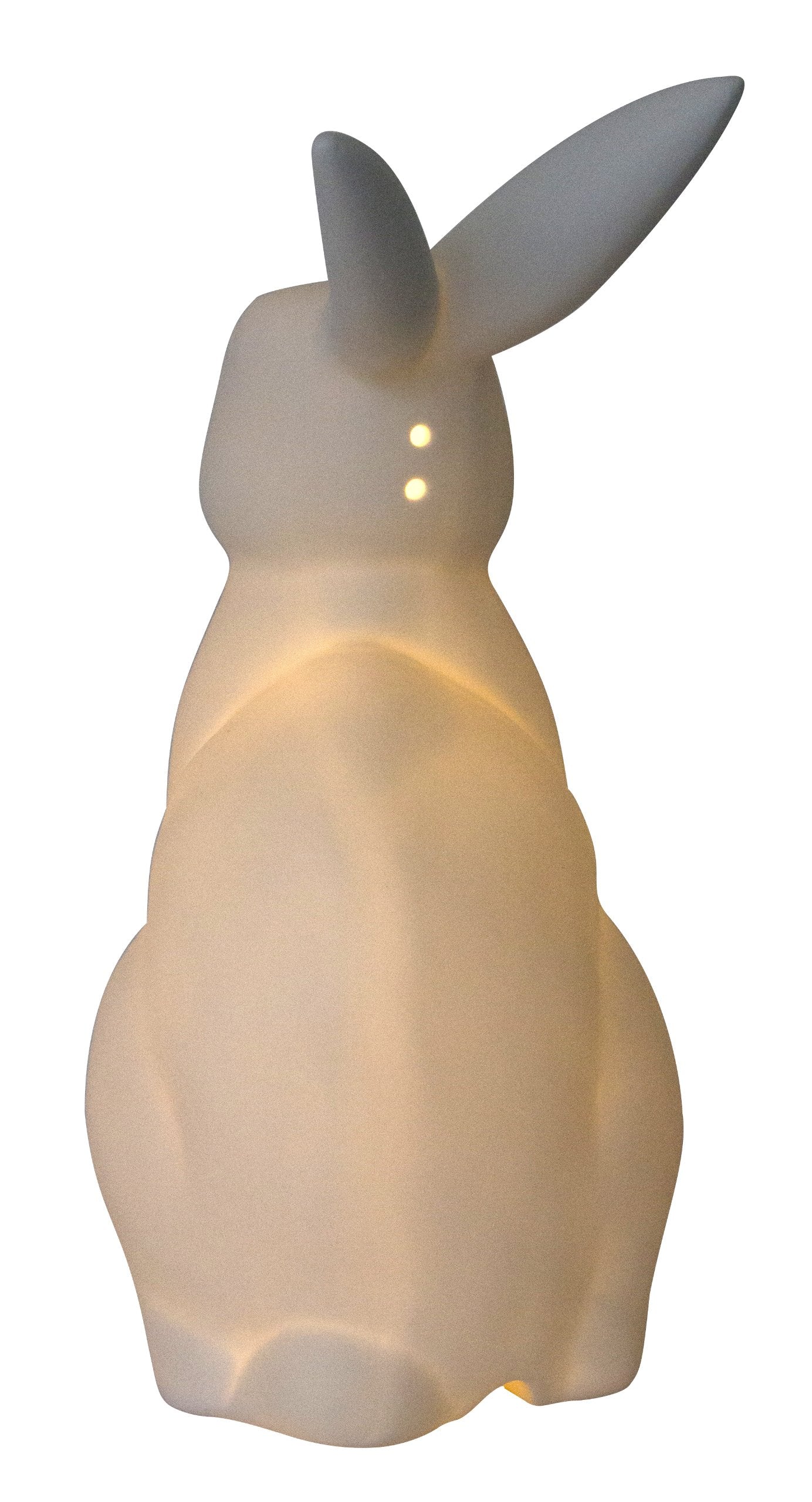 Simple Designs Bunny Rabbit Table Lamp, White Porcelain, Model LT3058-WHT, Ceramic Material