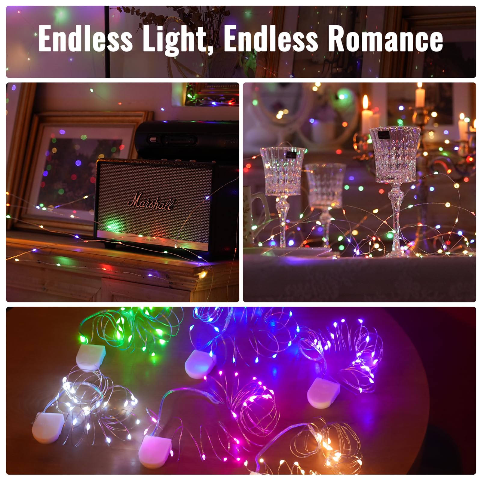 Zsjwl 30 Pack Multicolor Fairy Lights Battery Operated  7Ft 20Led Mini Starry Light Mason Jar Lights For Indoor Outdoor Party Wedding Halloween Thanksgiving