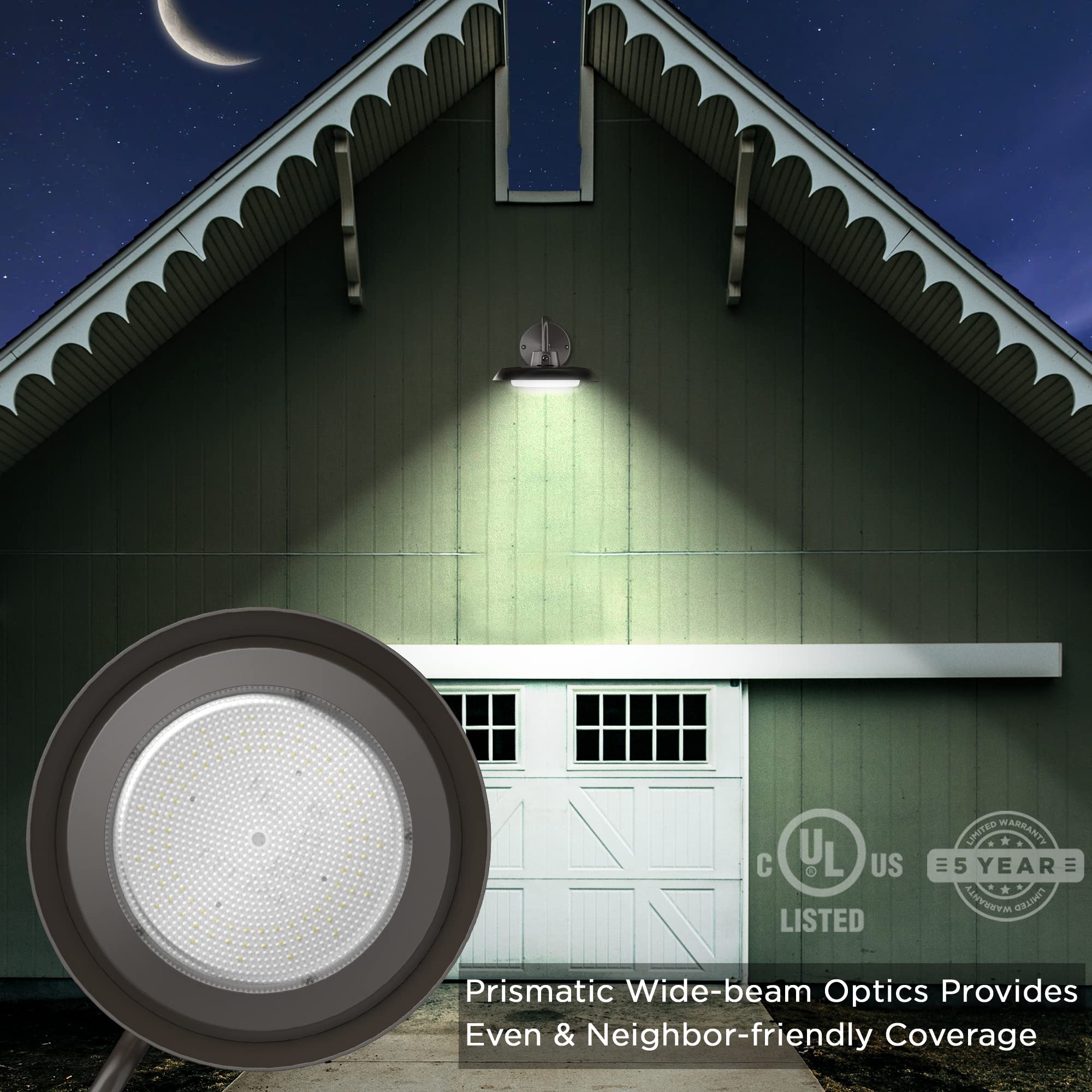 35W Led Gooseneck Barn Light 8 Inch Outdoor Farmhouse Wall Light With Dusk To Dawn Photocell Pole/Wall Mounted Area Light For Ba
