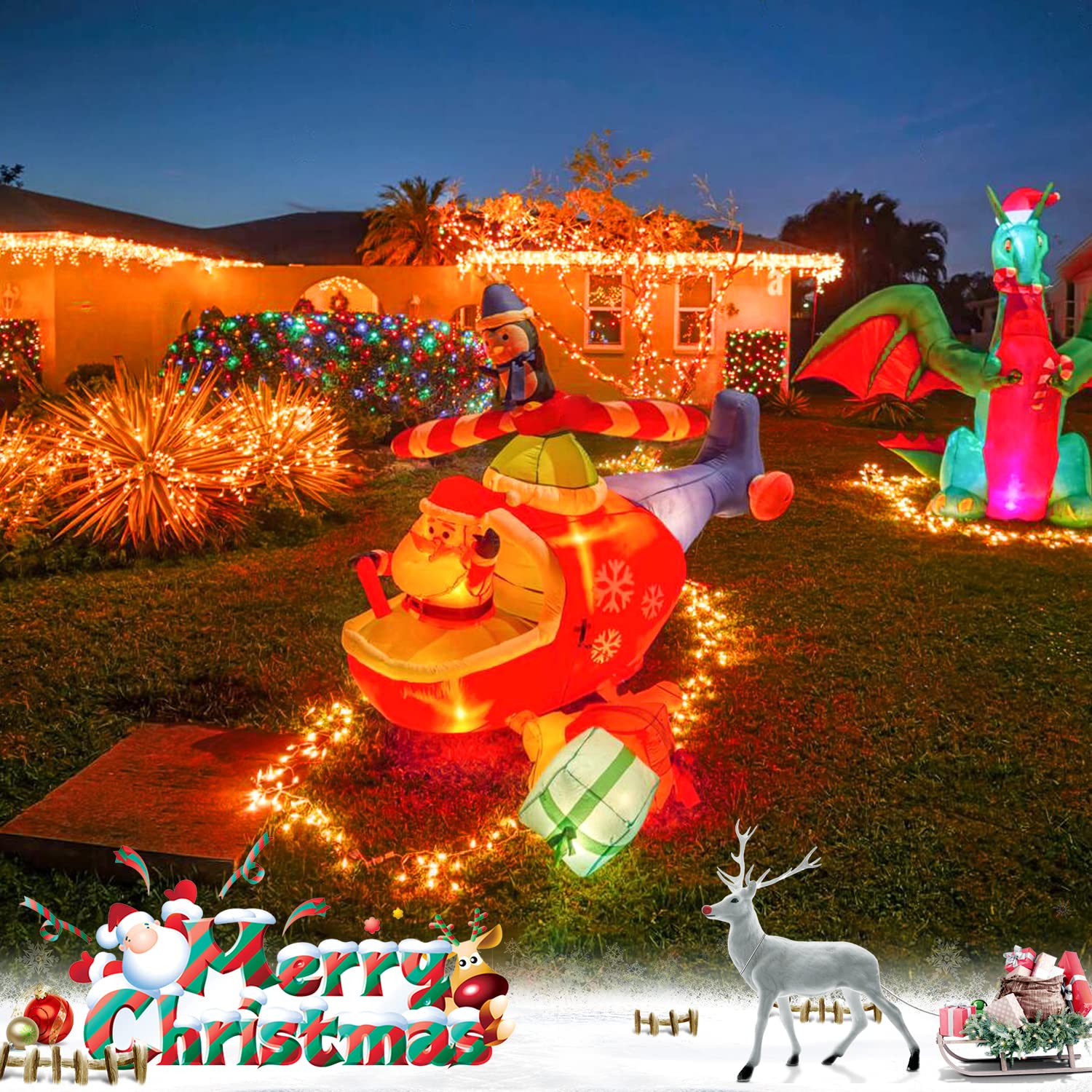 Jmexsuss 33Ft Orange Battery Operated Halloween Lights, 100 Led Twinkle Fairy String Lights With Remote, Waterproof For Indoor/Outdoor Use