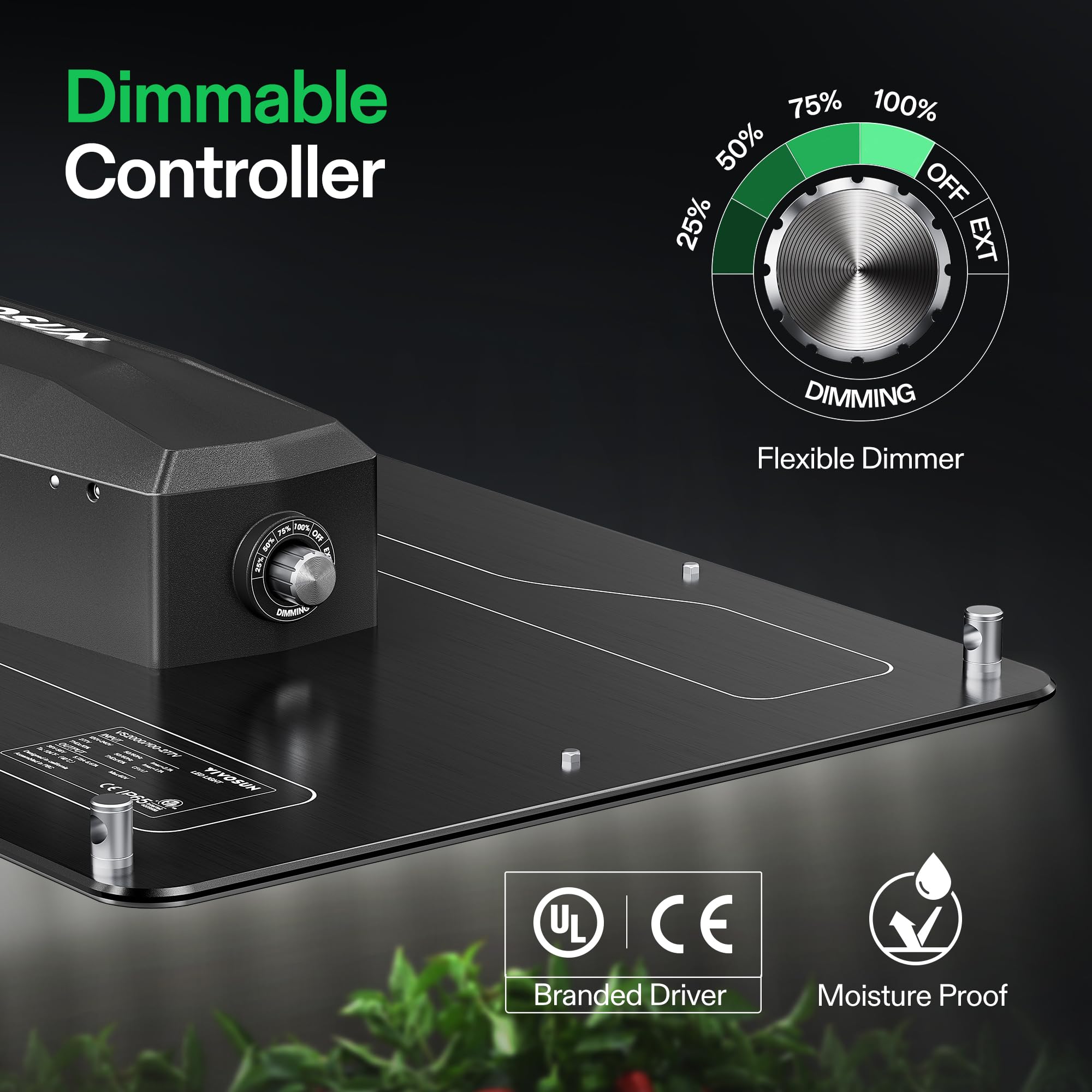 Vivosun Vs2000 Led Grow Light With Samsung Lm301 Diodes & Brand Driver Dimmable Lights Sunlike Full Spectrum For Seedling Veg & Bloom Plant Grow Lamps For 4X2/3X3 Grow Tent