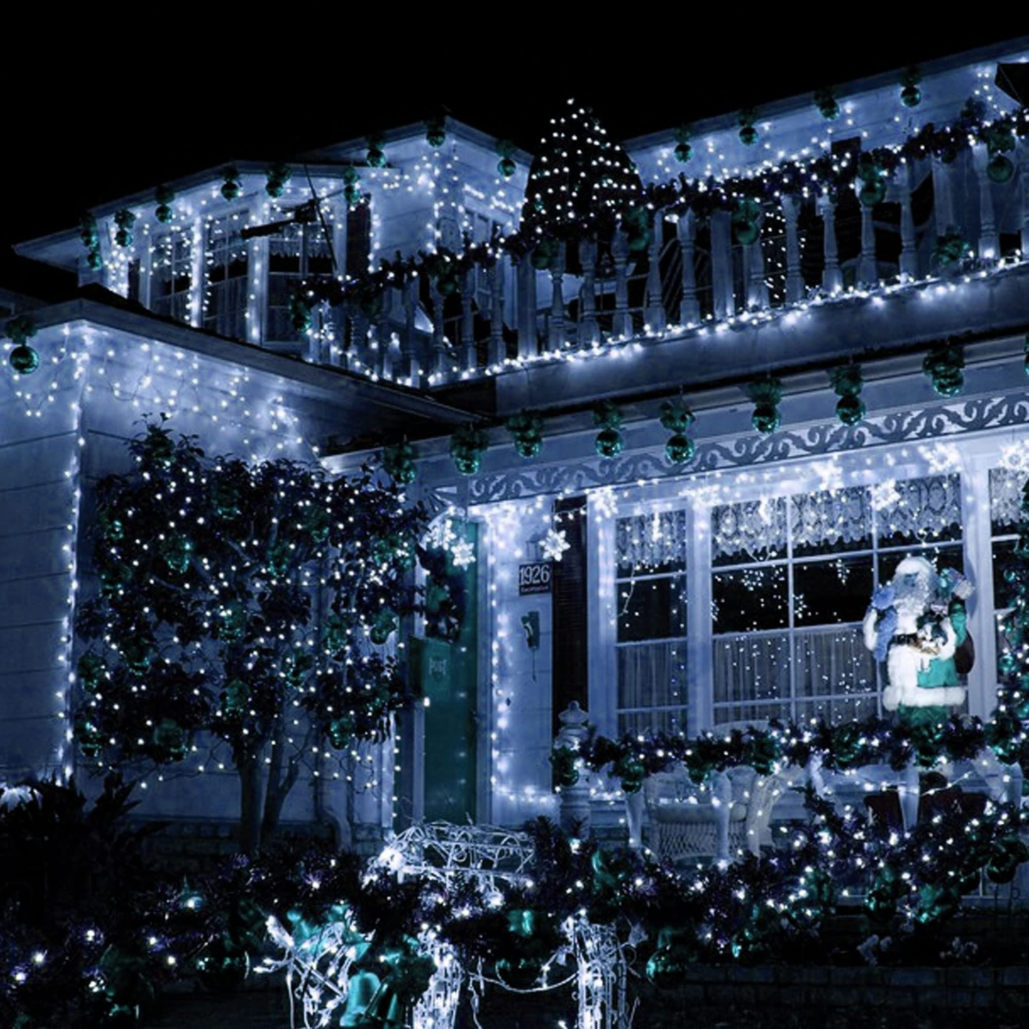 TW SHINE Christmas String Lights, 1000 LED, 328FT, 8 Modes, Remote, Waterproof, White, Model HB-500CO