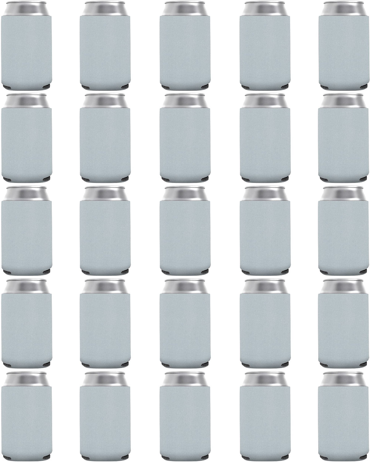 100 Pack Frost Blank Can Cooler Sleeves, Customizable Bulk Sublimation Can Coolers, Extra-Thick Collapsible Drink Insulator Slee