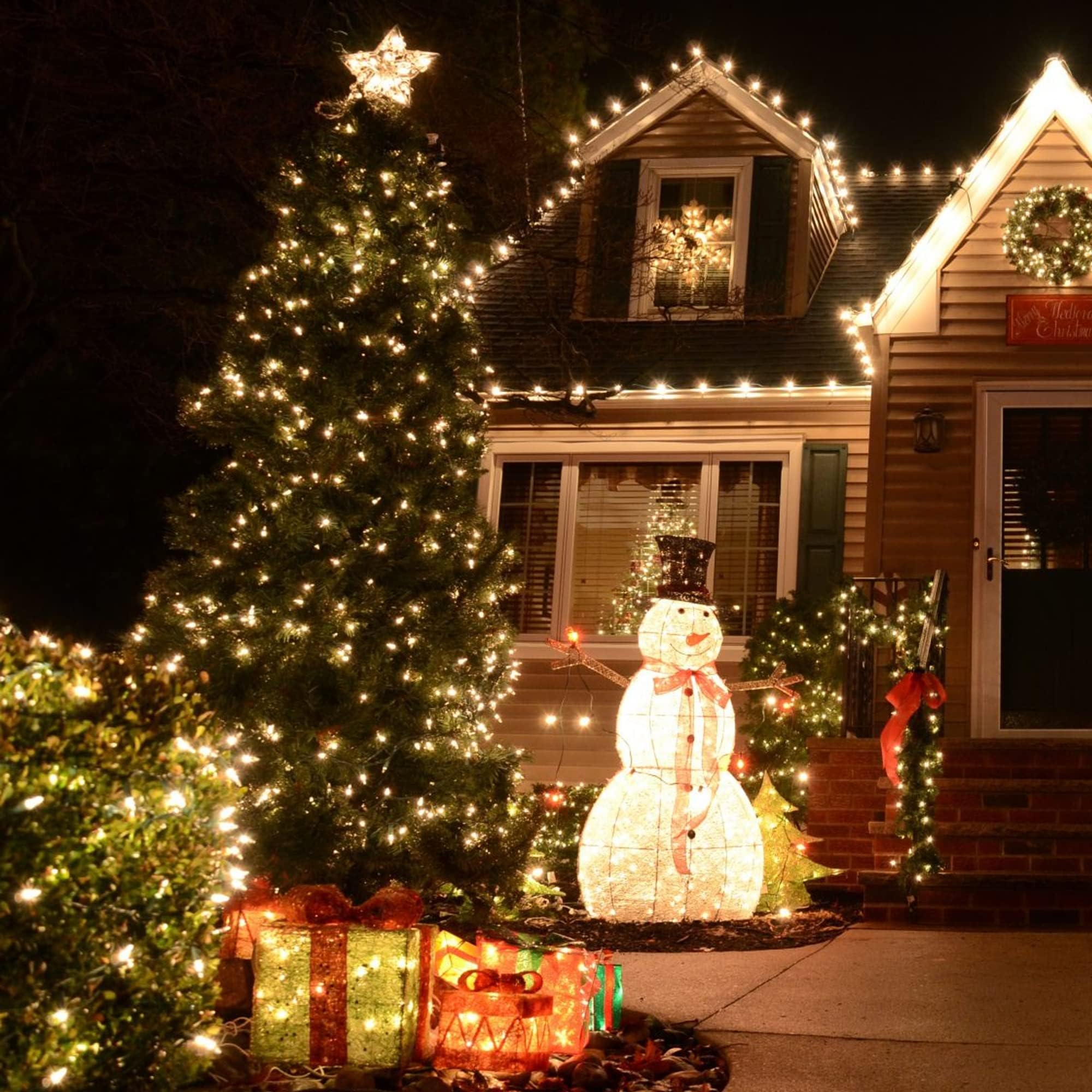 TW SHINE Christmas Lights, 20FT 100 Count, Warm White Incandescent, Waterproof, Model ZF-100-2/SB