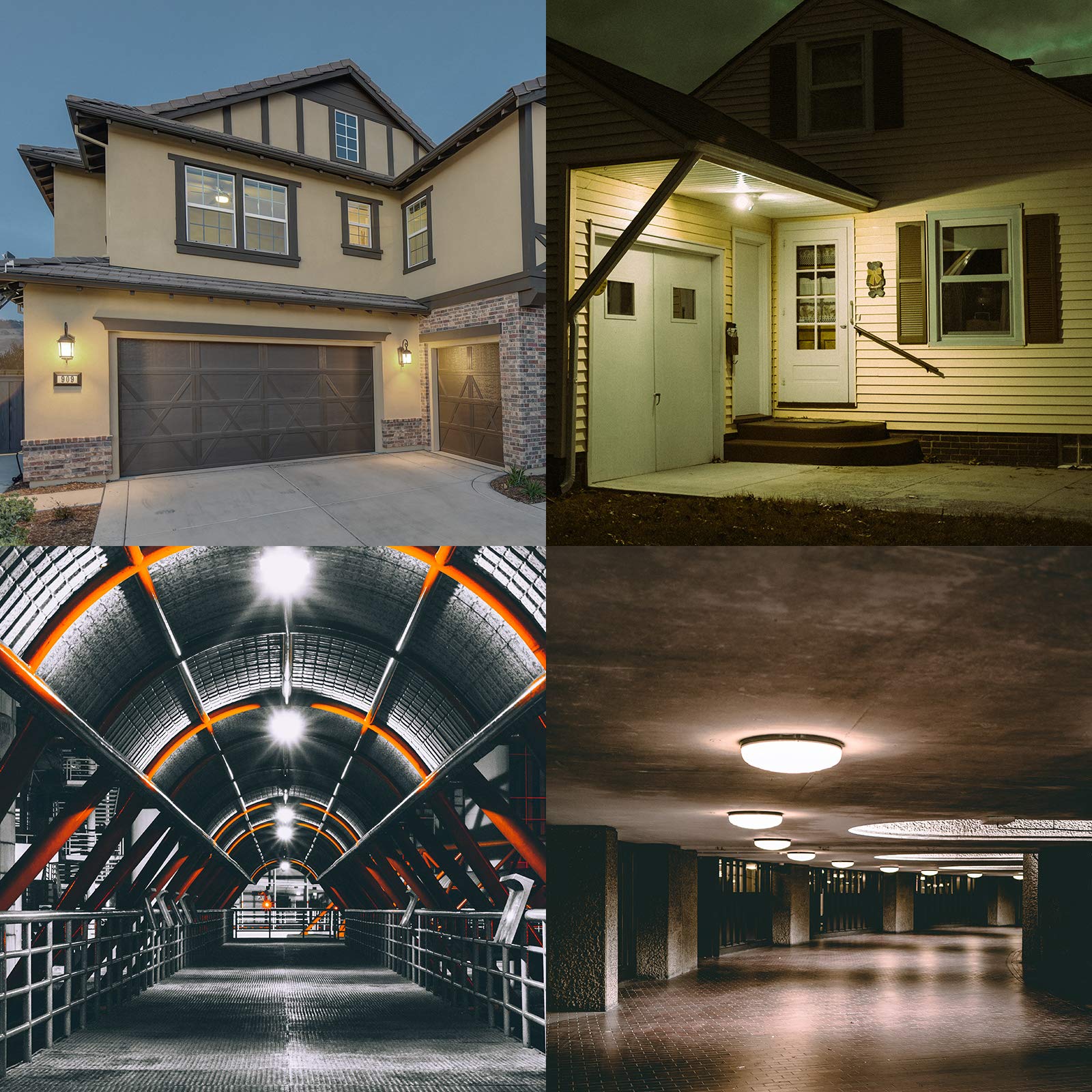 Radar Motion Sensor Light Bulb, 2 Pack A21 15W (100W Equivalent) 1500Lm E26 Dusk To Dawn Led Bulbs Outdoor Lighting, Auto Motion