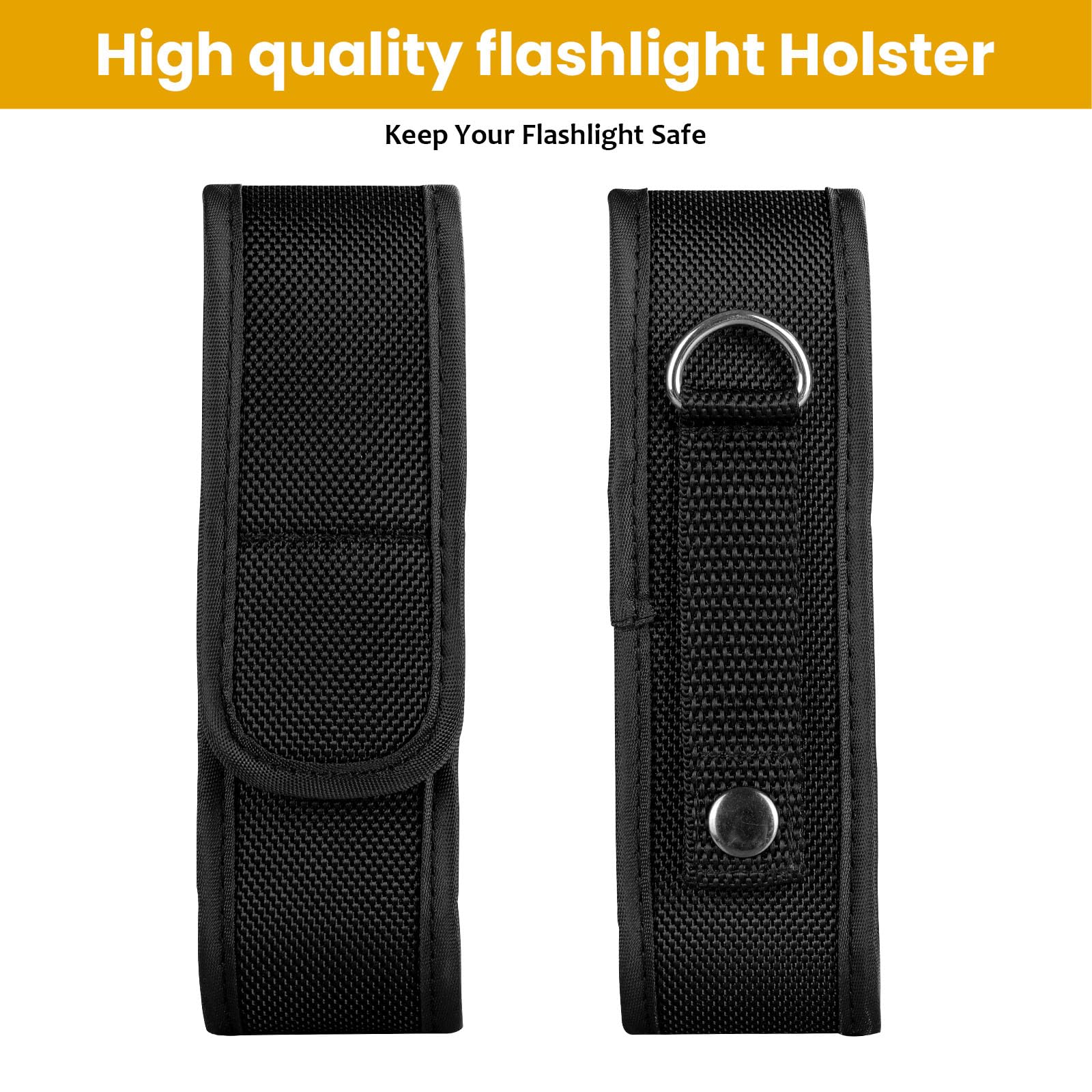 Wurkkos Flashlight Holster, Led Tactical Flashlight With Elastic Nylon, Flashlight Pouch, Nylon Pouch Holder, Flashlight Carry C