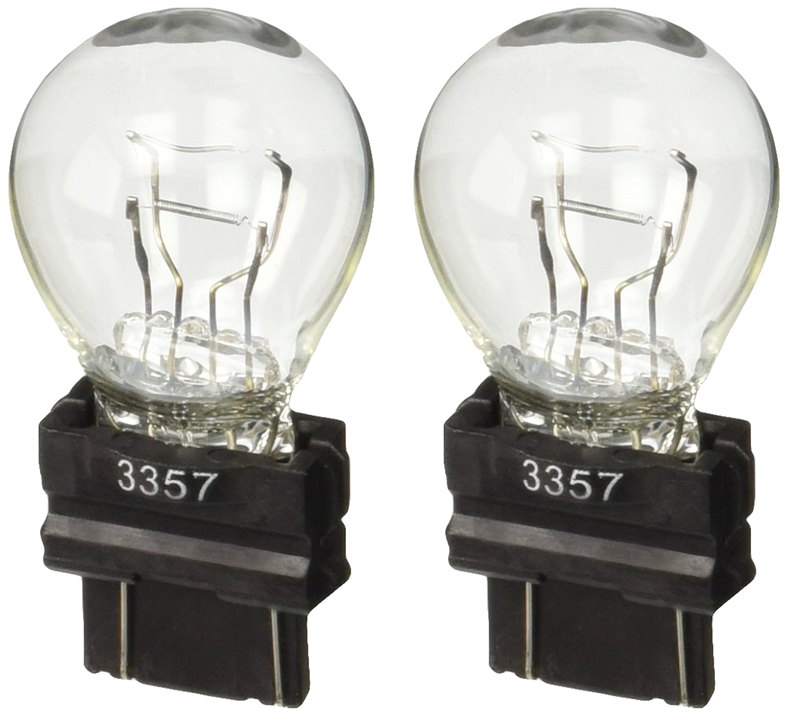 Roadpro Rp-3357 Heavy-Duty Amber Brake Light Turn Signal Side Marker Tail Light Bulb 3357 2-Pack