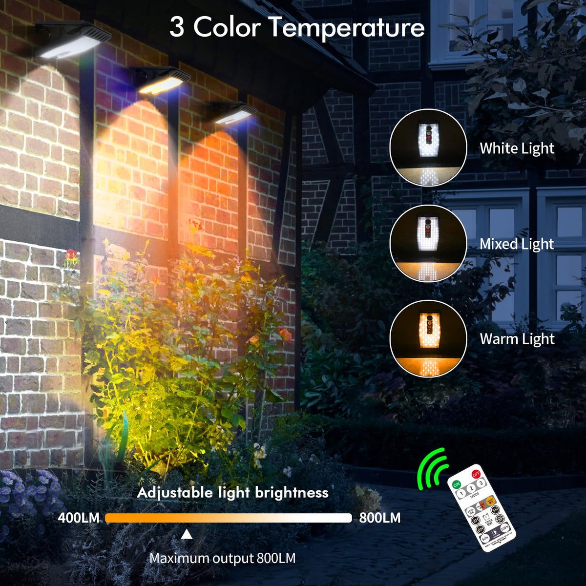 Sunlight Led sunlight encounter Clip On Solar Motion Lights Outdoor Waterproof with ...