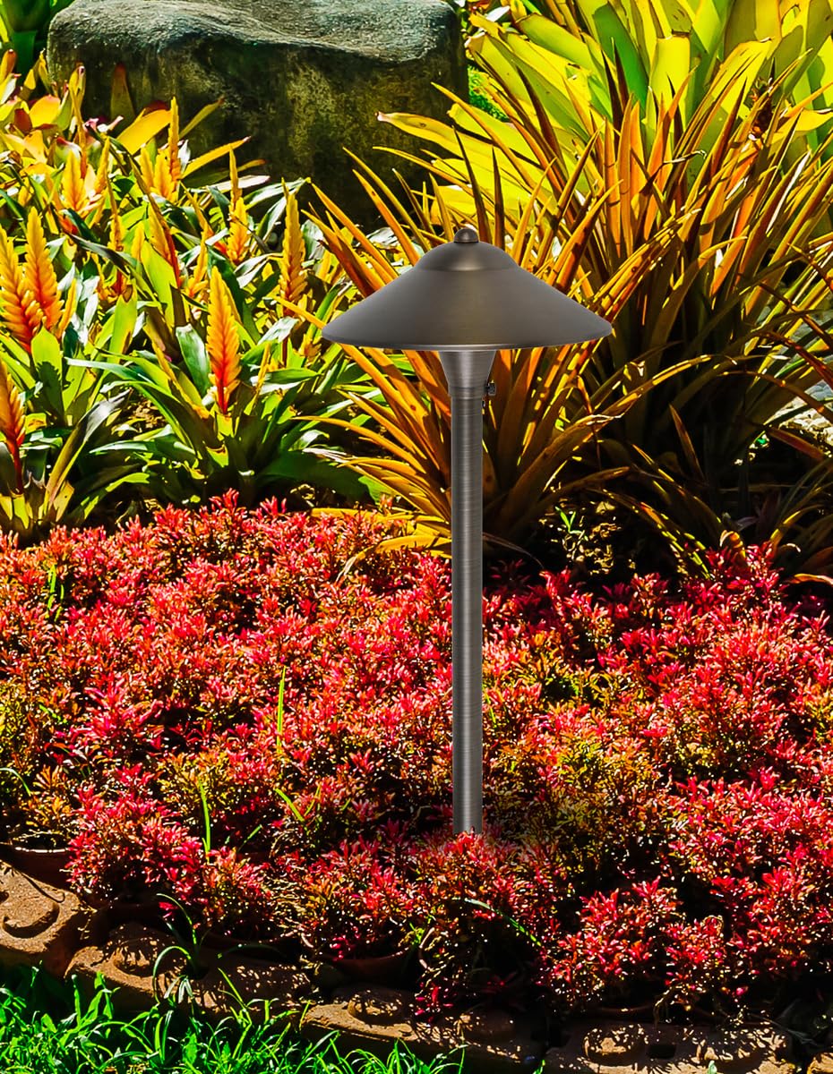 Elitco Lighting P800 Landscape-spotlights Path D9 H24 Antique BRASSINCLUDES STAKEG4 Halogen 20W(Light Source NOT Included)